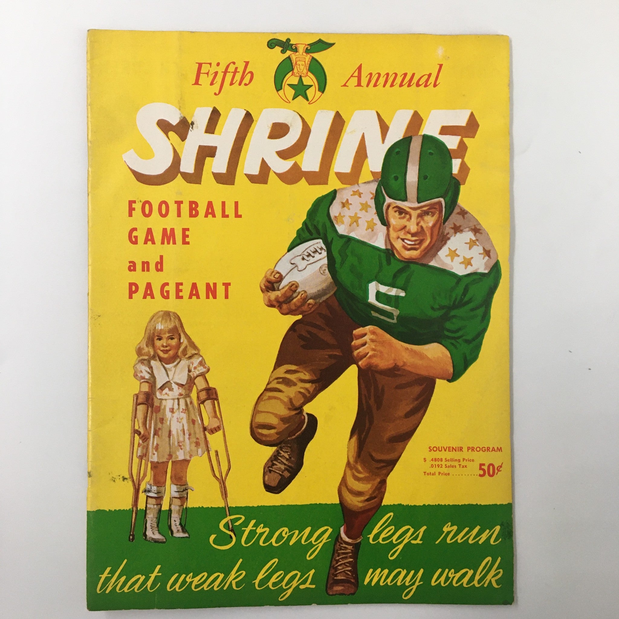 1956 NCAA 5th Annual Shrine Football Game and Pageant Souvenir Program