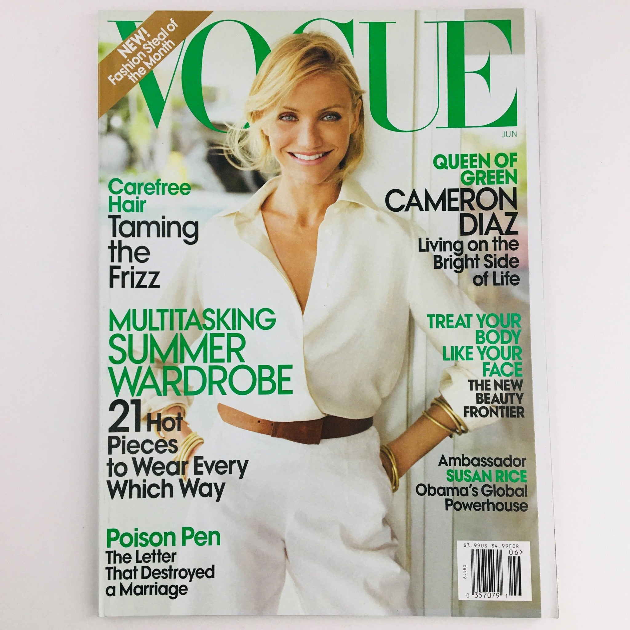 Vogue Magazine June 2009 American Actress Cameron Diaz, No Label VG