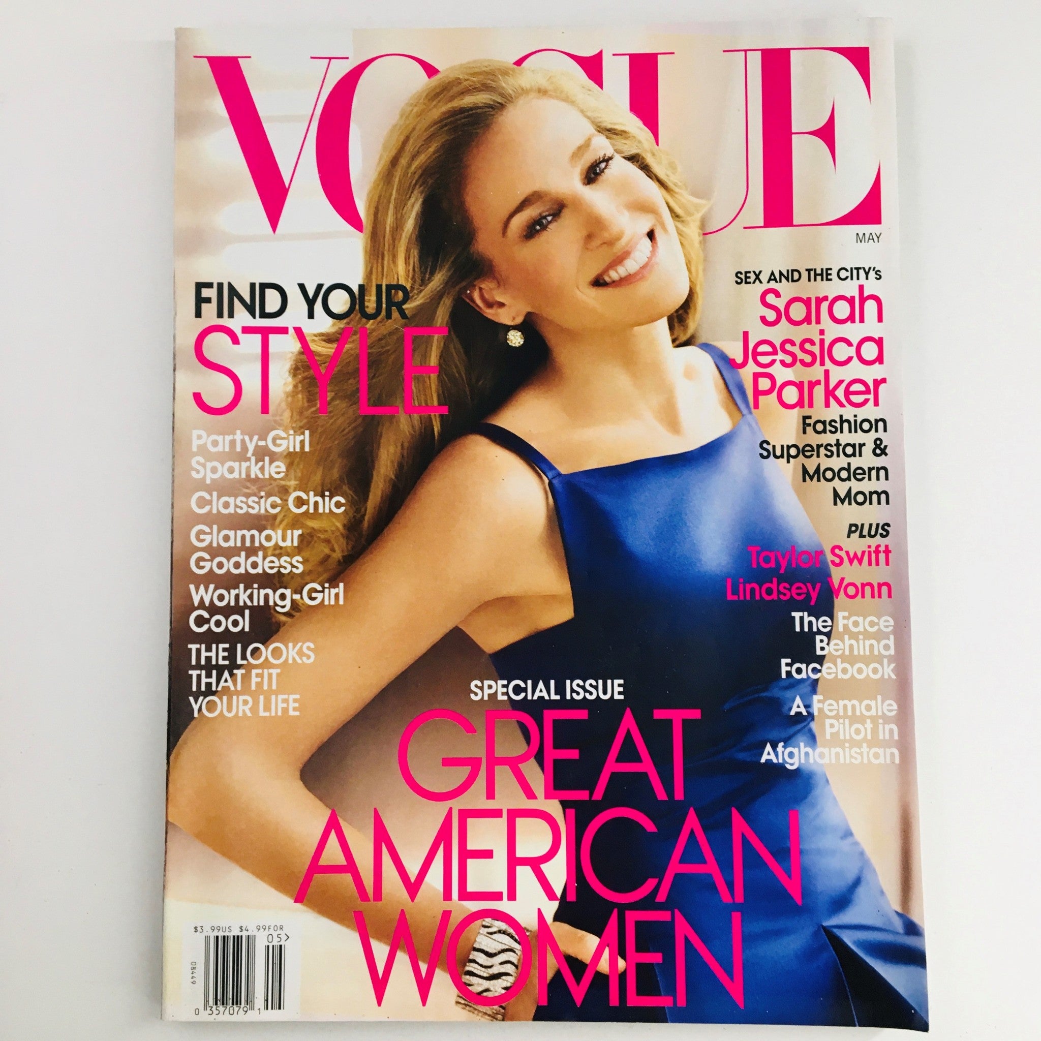 Vogue Magazine May 2010 American Actress Sarah Jessica Parker, No Label VG