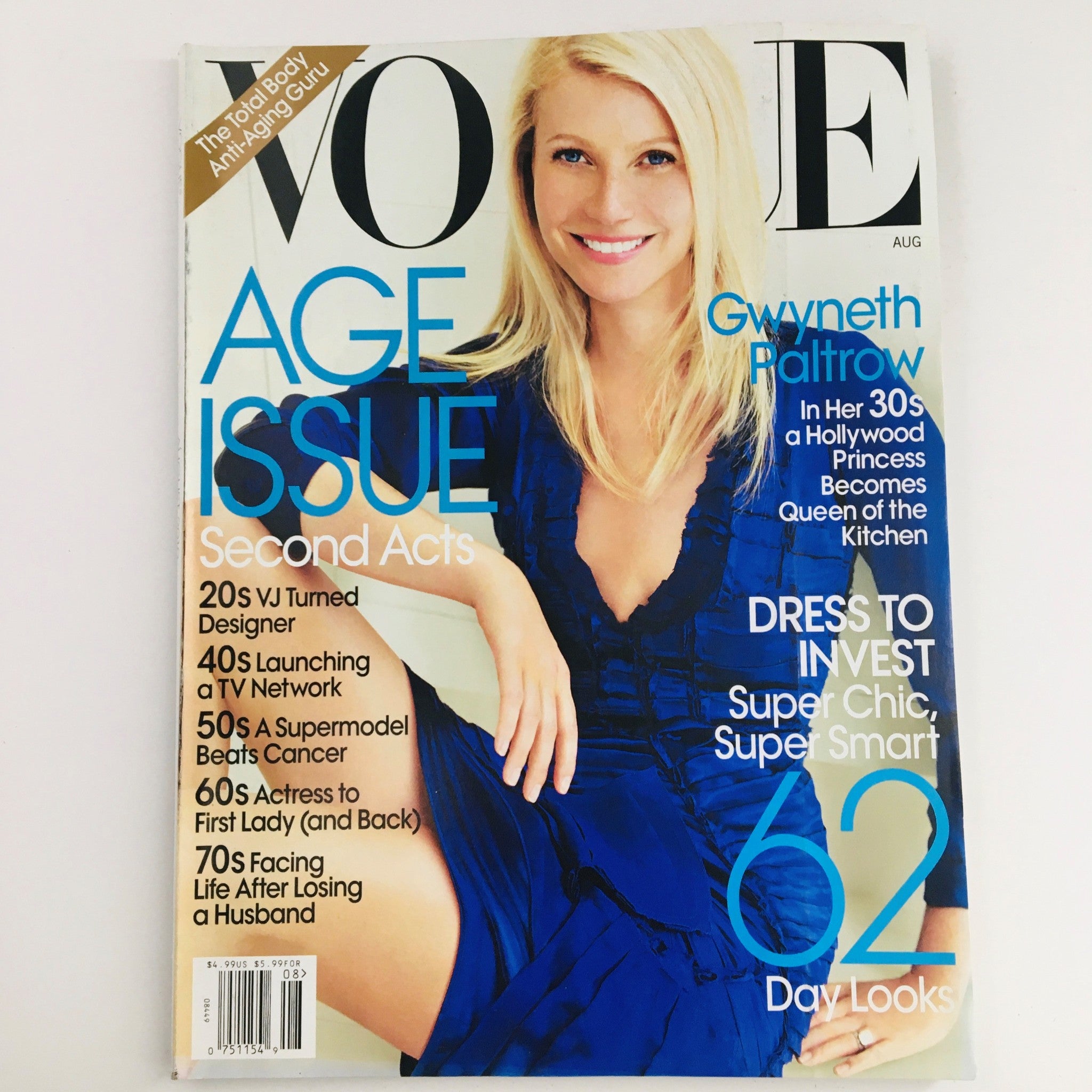 Vogue Magazine August 2010 American Actress Gwyneth Paltrow, No Label VG