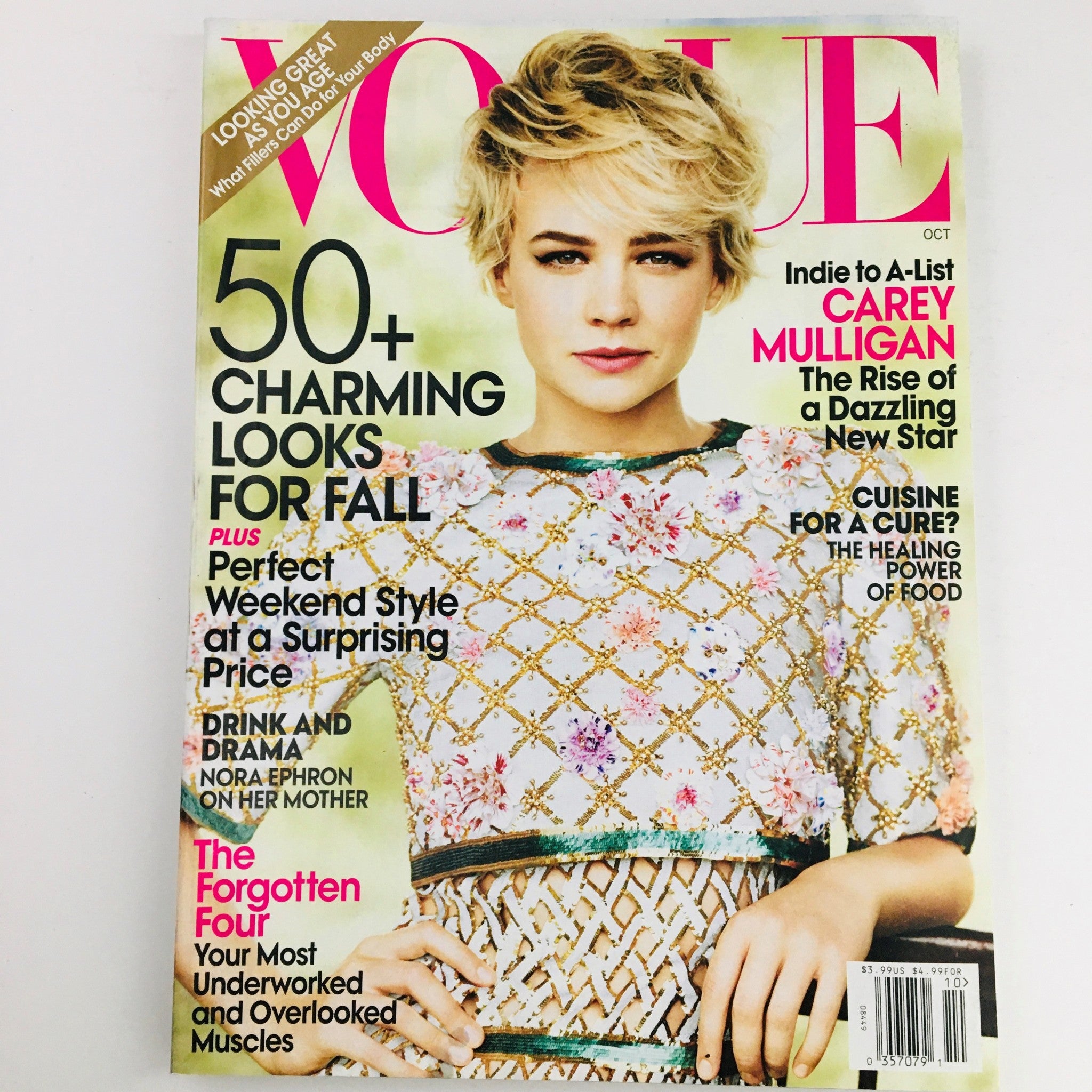 Vogue Magazine October 2010 English Actress Carey Mulligan, No Label VG