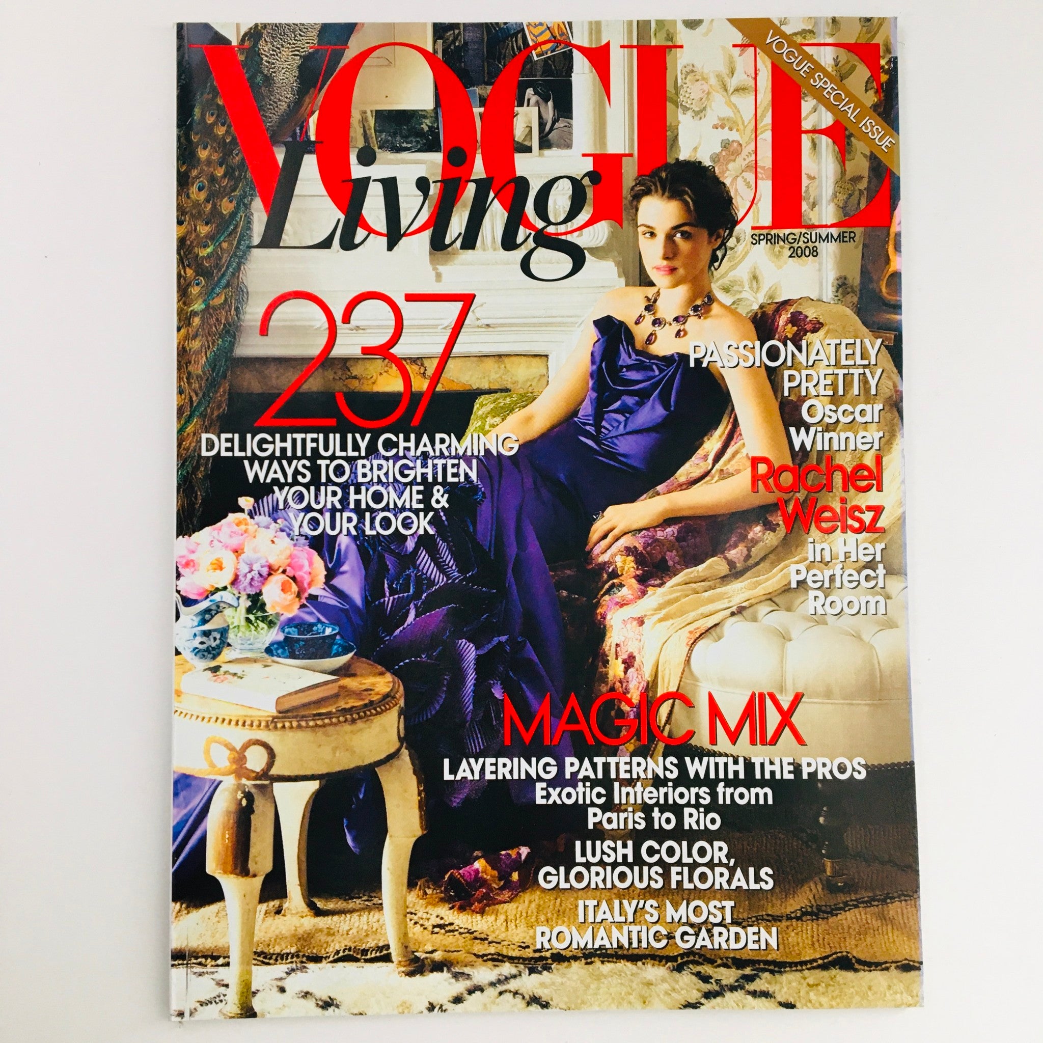 Vogue Living Magazine Spring-Summer 2008 Actress Rachel Weisz, No Label VG