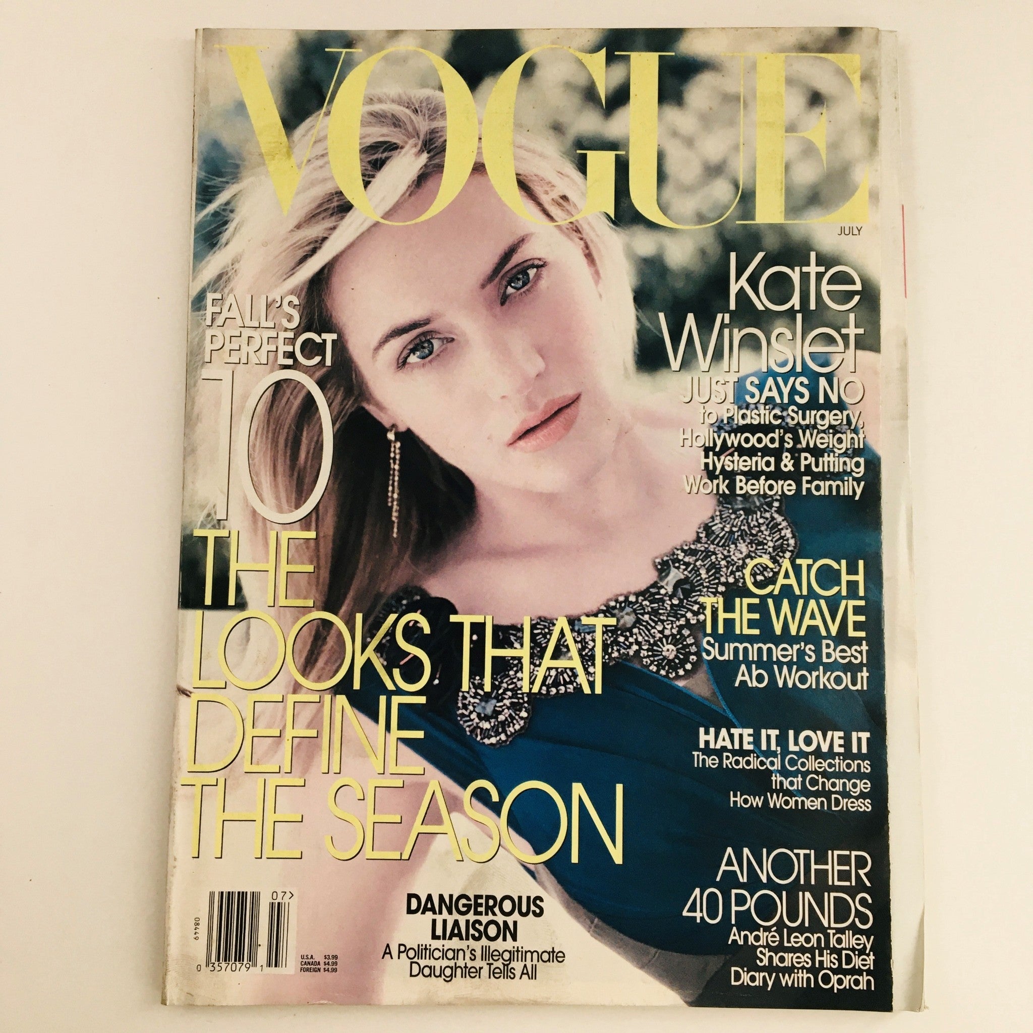 Vogue Magazine July 2005 English Actress Kate Winslet CBE, No Label