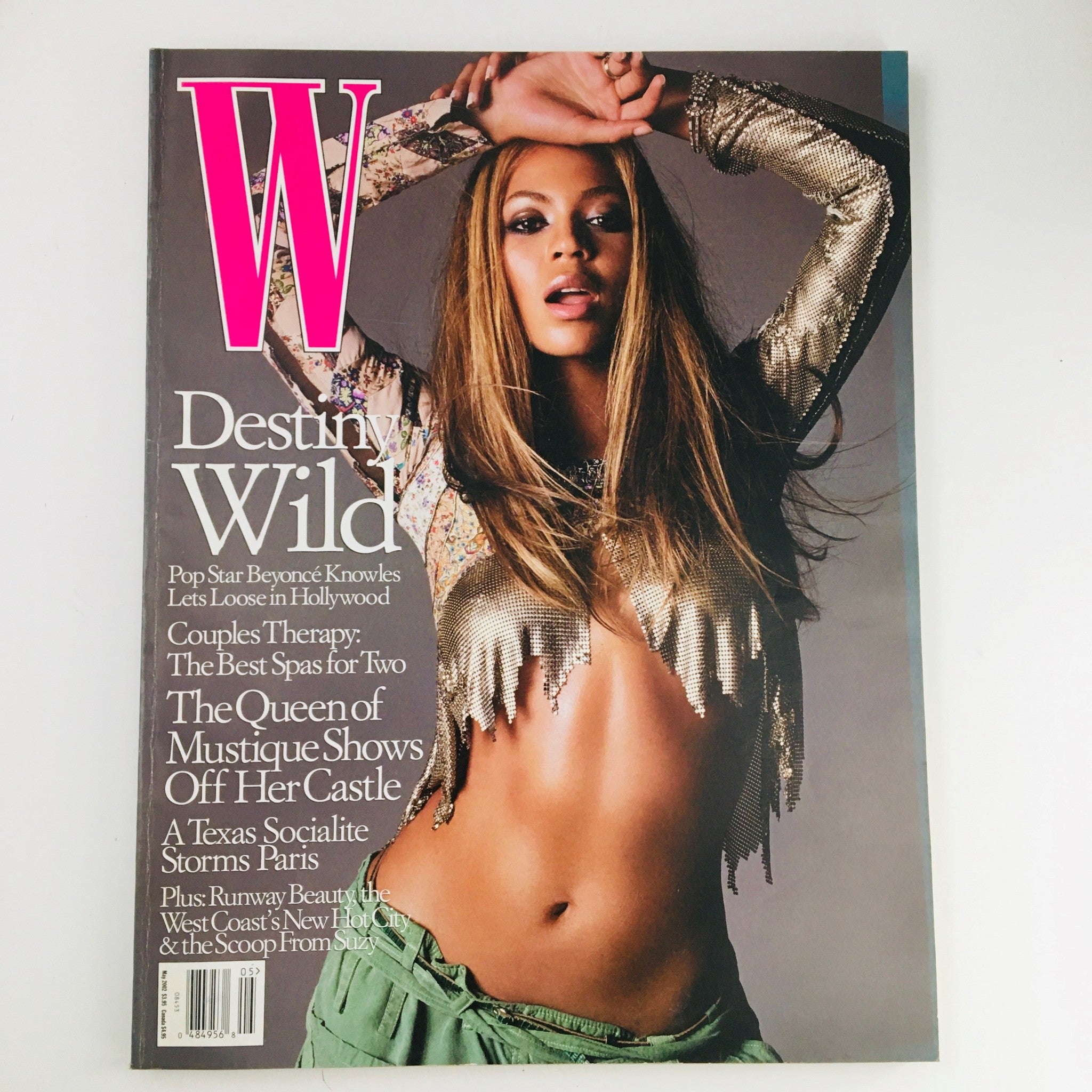 W Magazine May 2002 Singer Beyoncé in The Bold & The Bootyfull, No Label