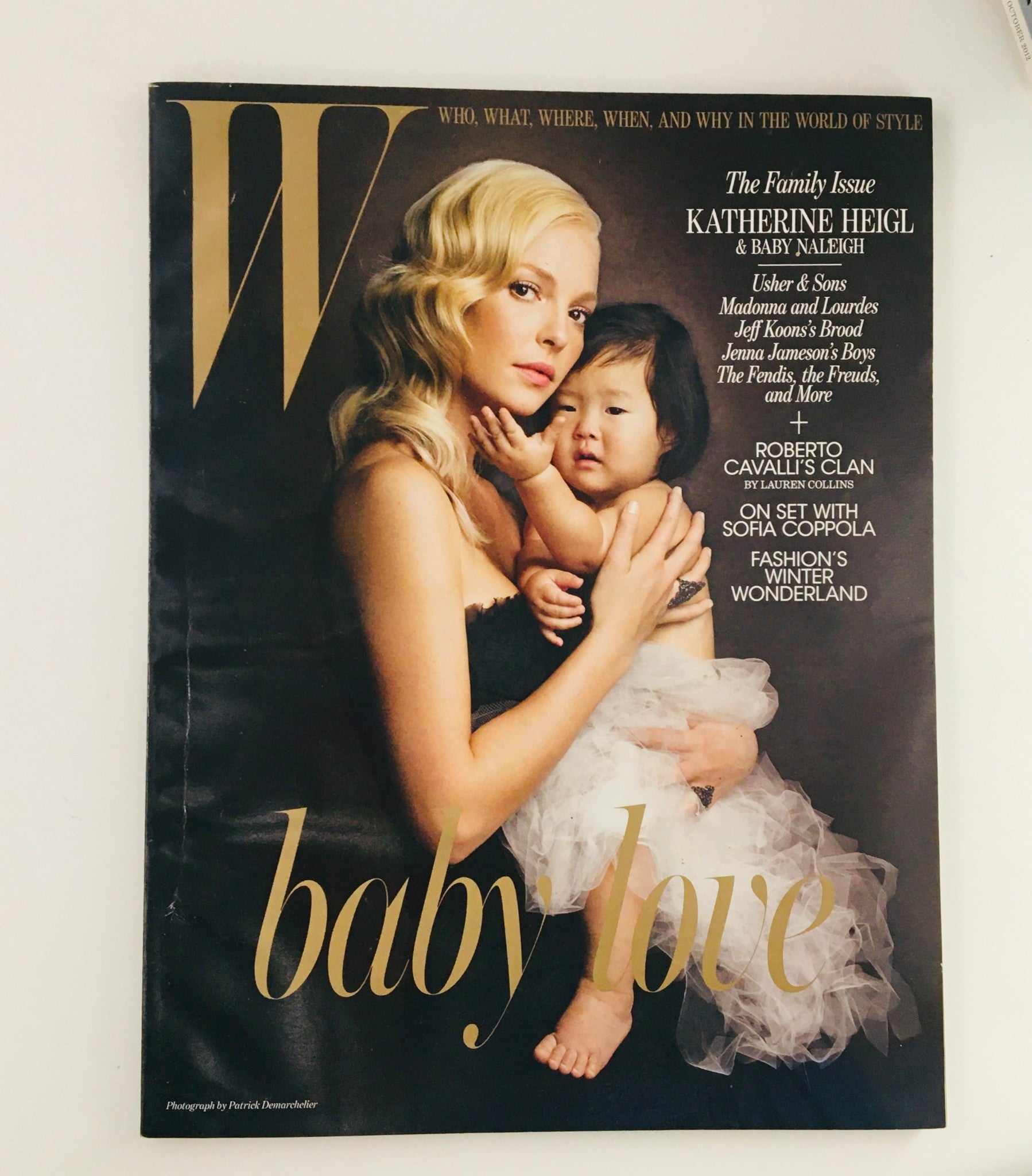 W Magazine December 2010 American Actress Katherine Heigl in Baby Love, No Label