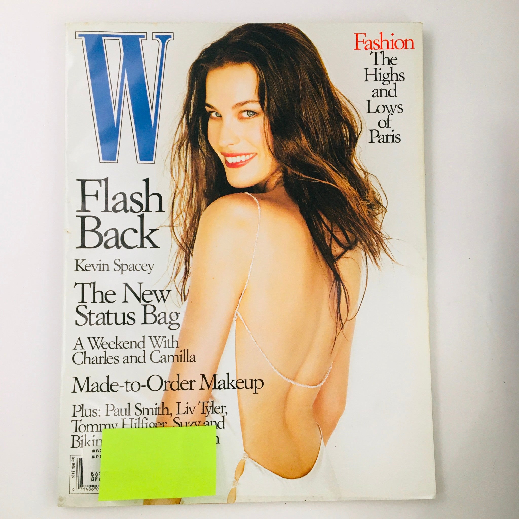 W Magazine July 1998 American Actress Liv Tyler in Miss Saigon Plus Paul Smith