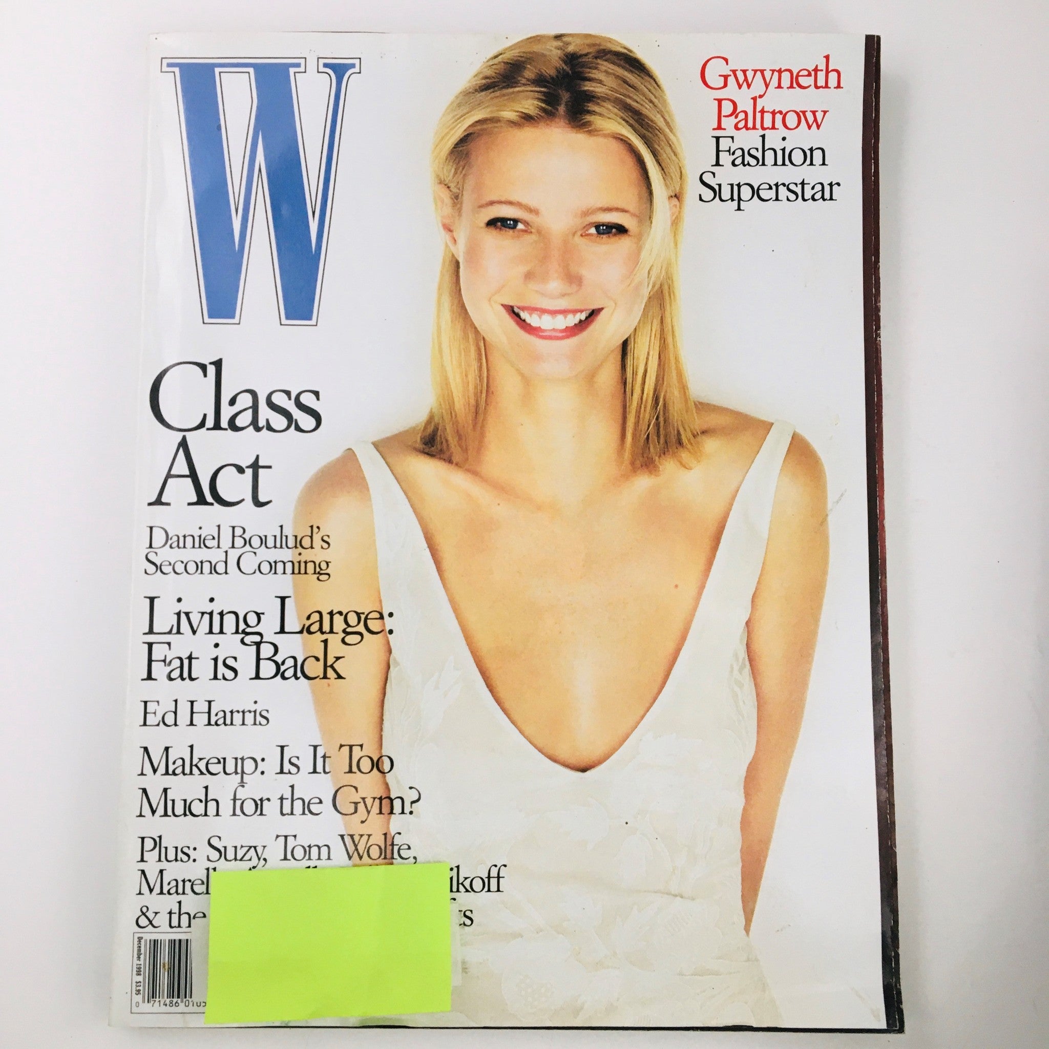 W Magazine December 1998 American Actress Gwyneth Paltrow Fashion Superstar