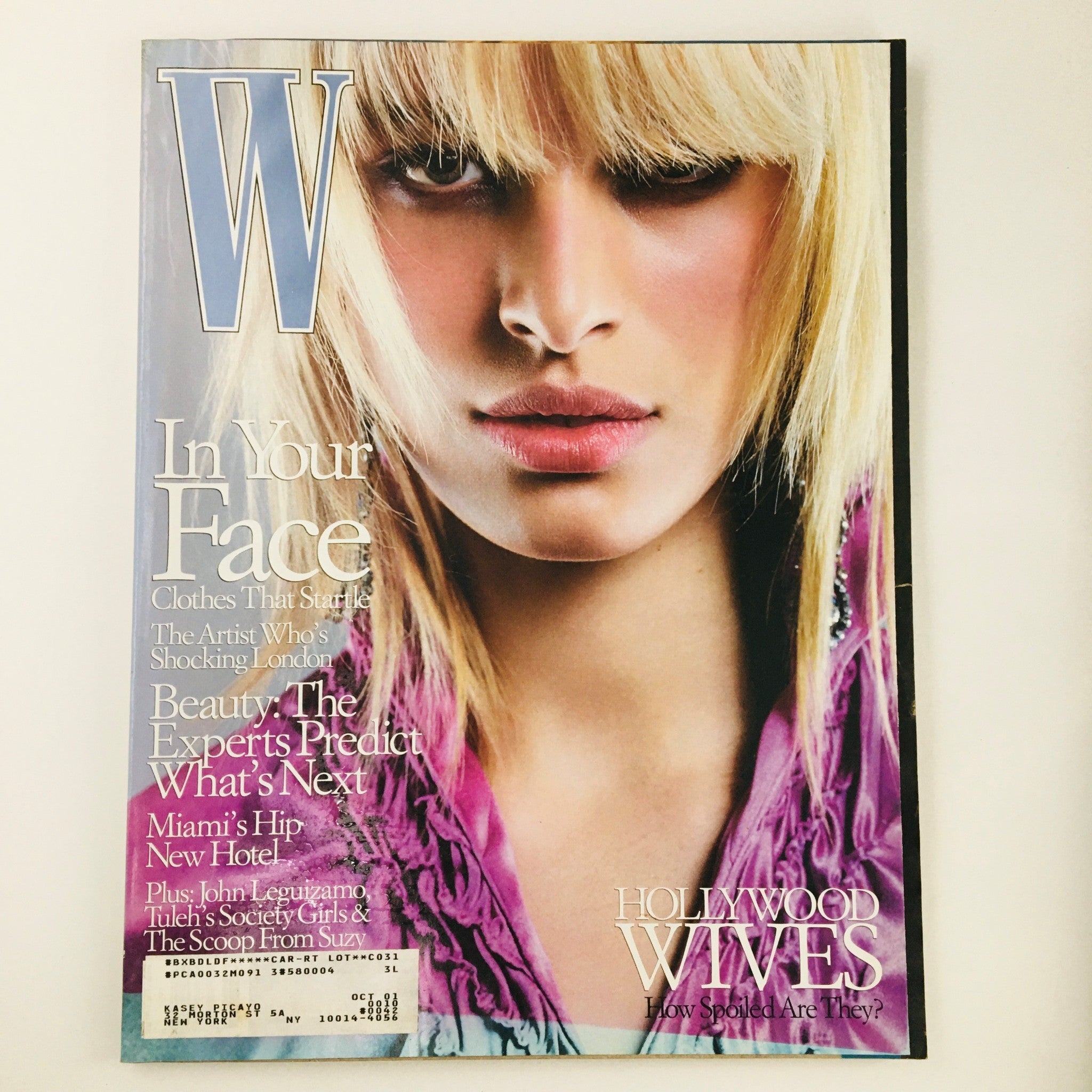 W Magazine June 2001 Czech Model Karolína Kurková in Shock Value Issue