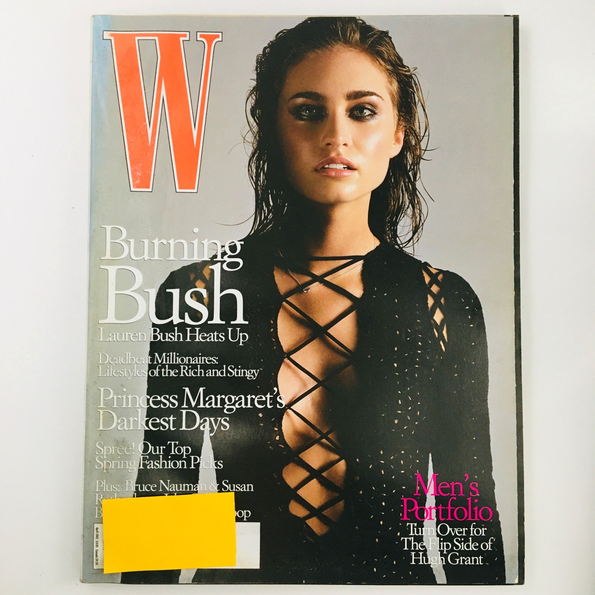 W Magazine April 2002 Fashion Model Lauren Bush Heats Up in Bisexual Issue