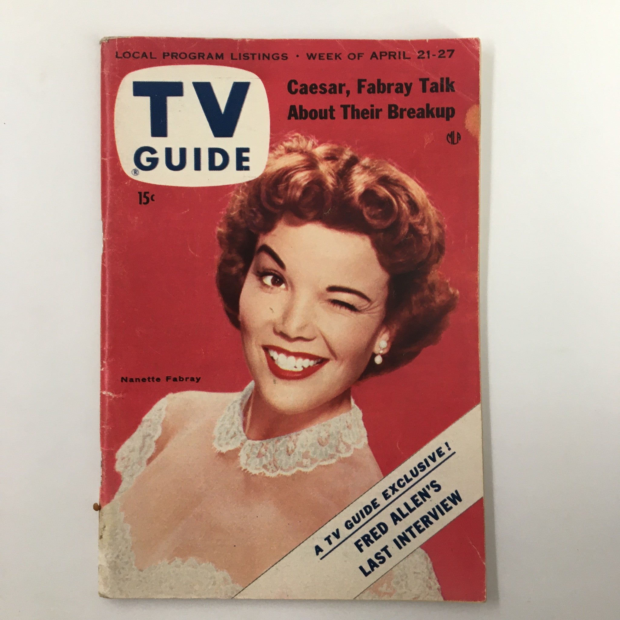 TV Guide Magazine April 21 1956 Nanette Fabray Pittsburgh Edition No Label