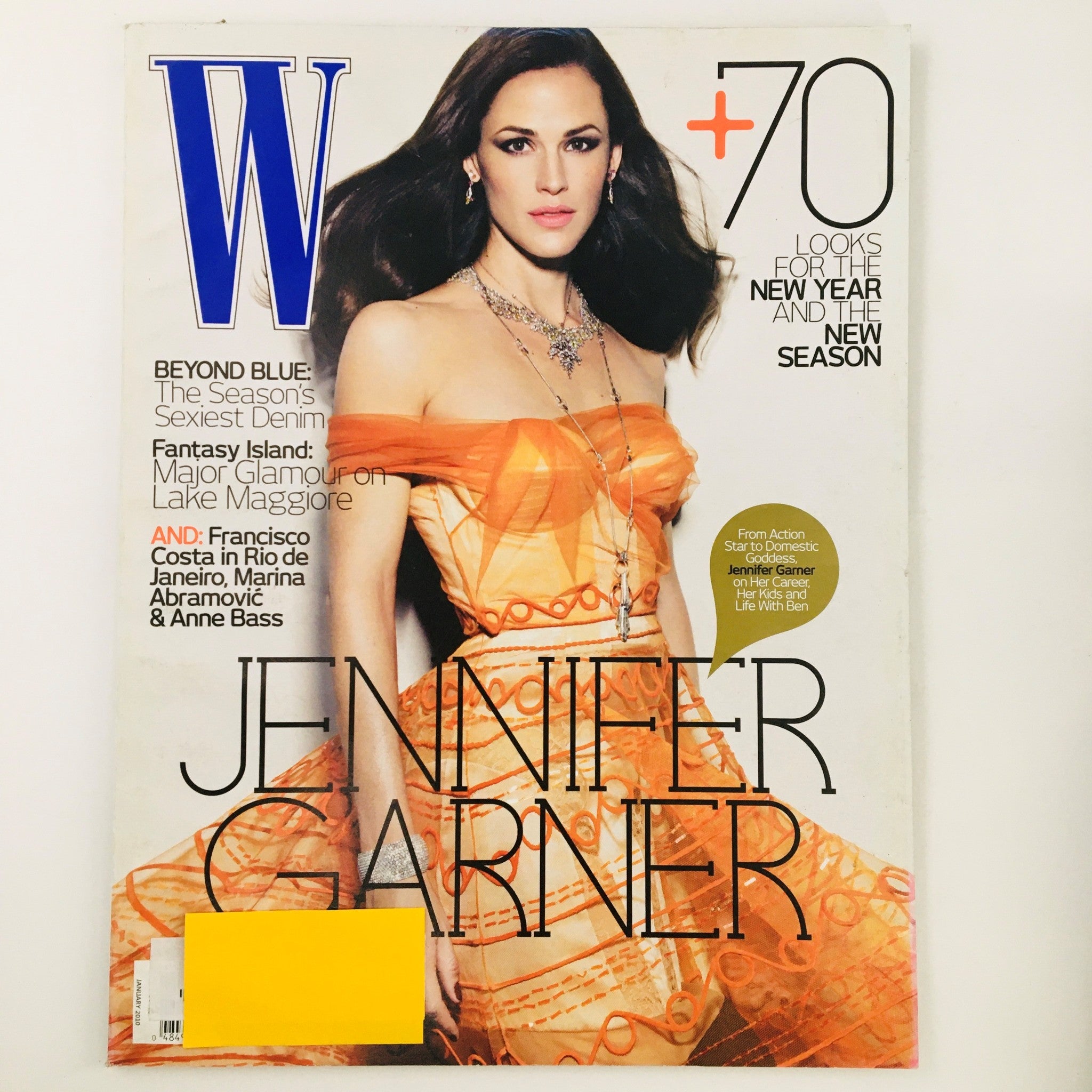 W Magazine January 2010 American Actress Jennifer Garner in Keep It Rio Issue