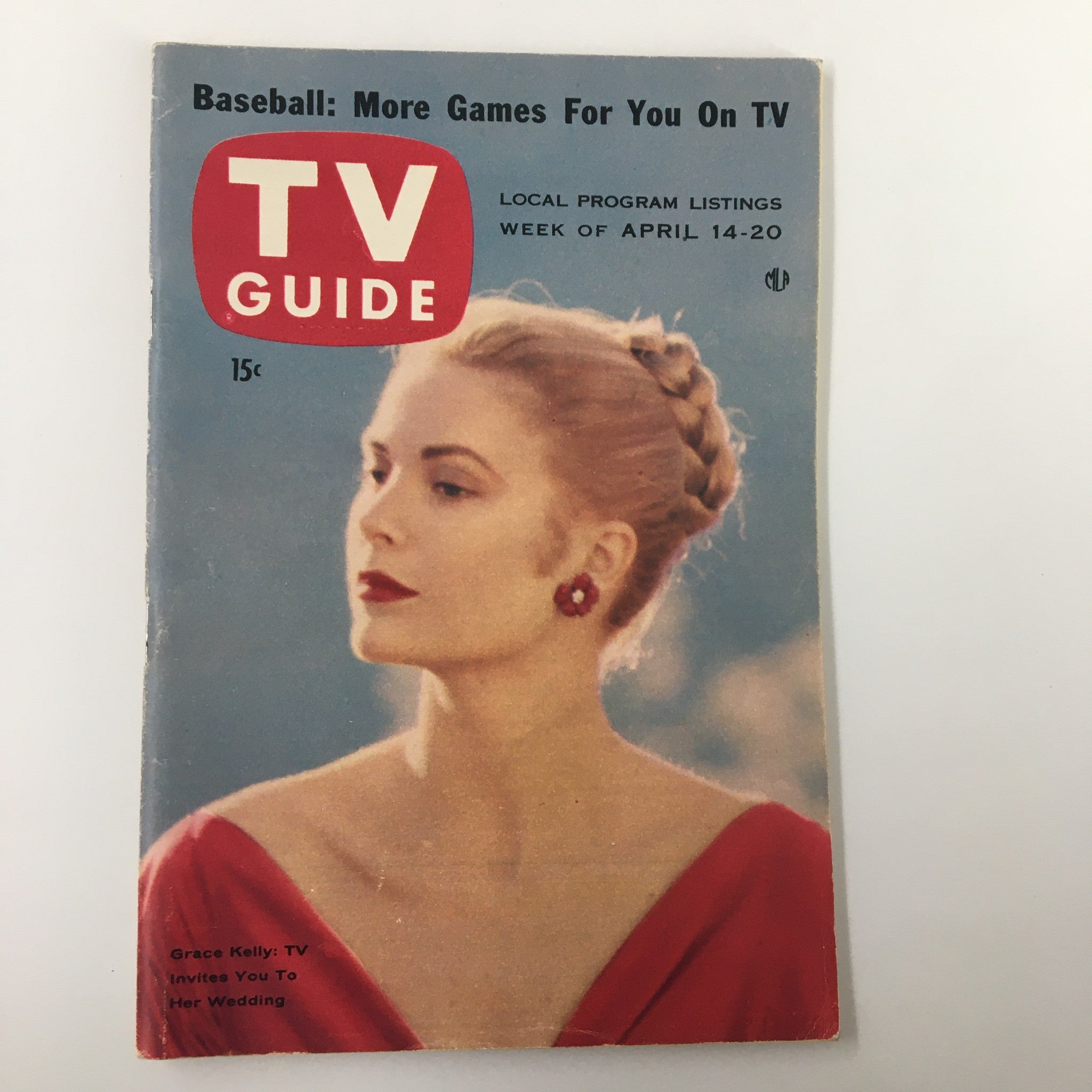 TV Guide Magazine April 14 1956 Grace Kelly Pittsburgh Edition No Label