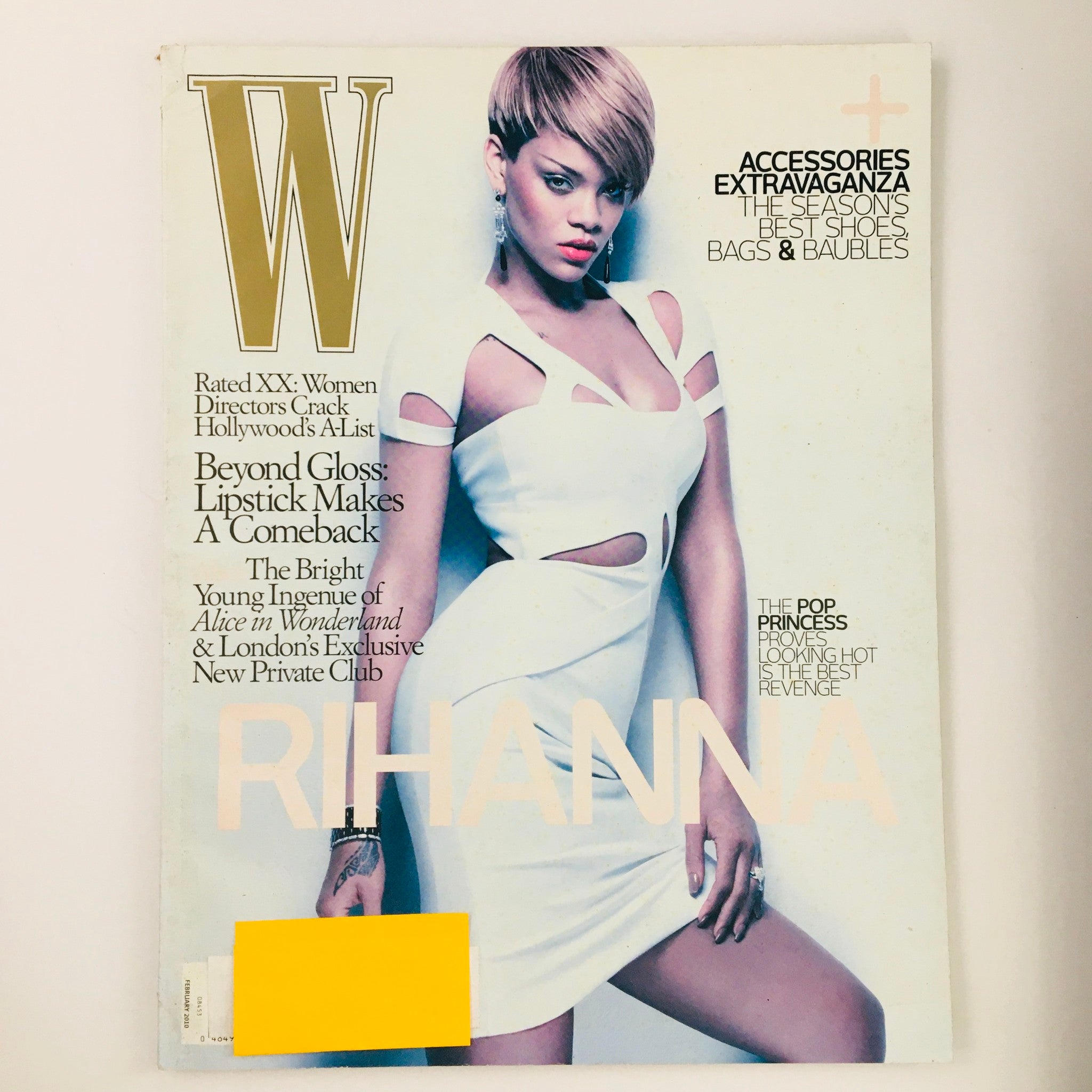 W Magazine February 2010 Barbadian Singer Rihanna in Rated Chic Issue