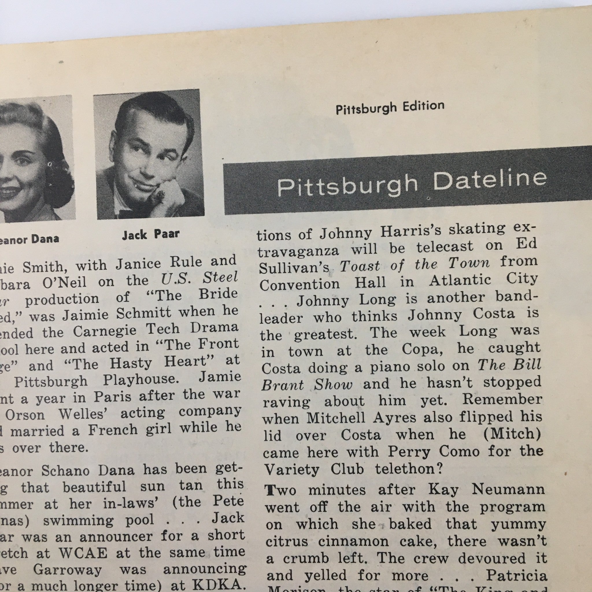 Detailed content from the Pittsburgh edition of TV Guide Magazine, dated August 27, 1955, displaying program listings and highlights from the era.