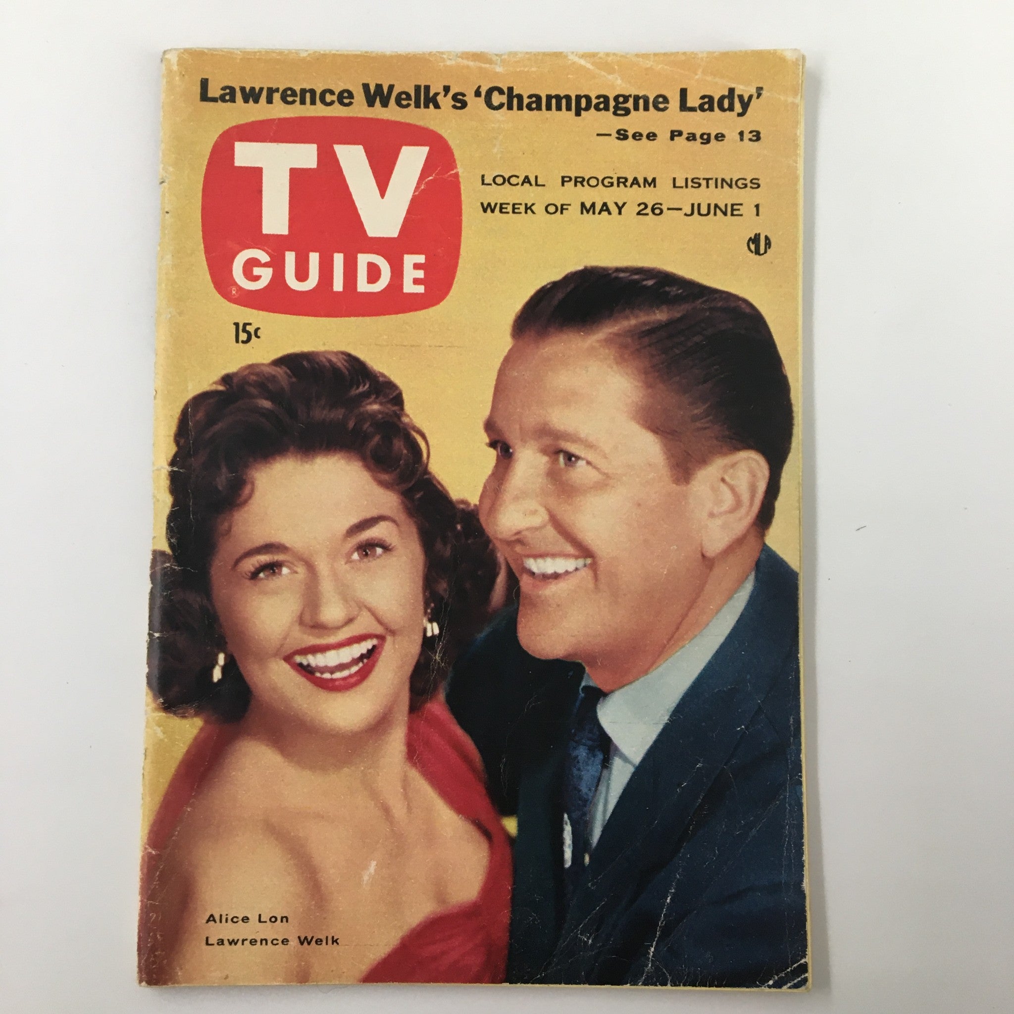 TV Guide Magazine May 26 1956 Alice Lon and Lawrence Welk Pittsburgh Edition