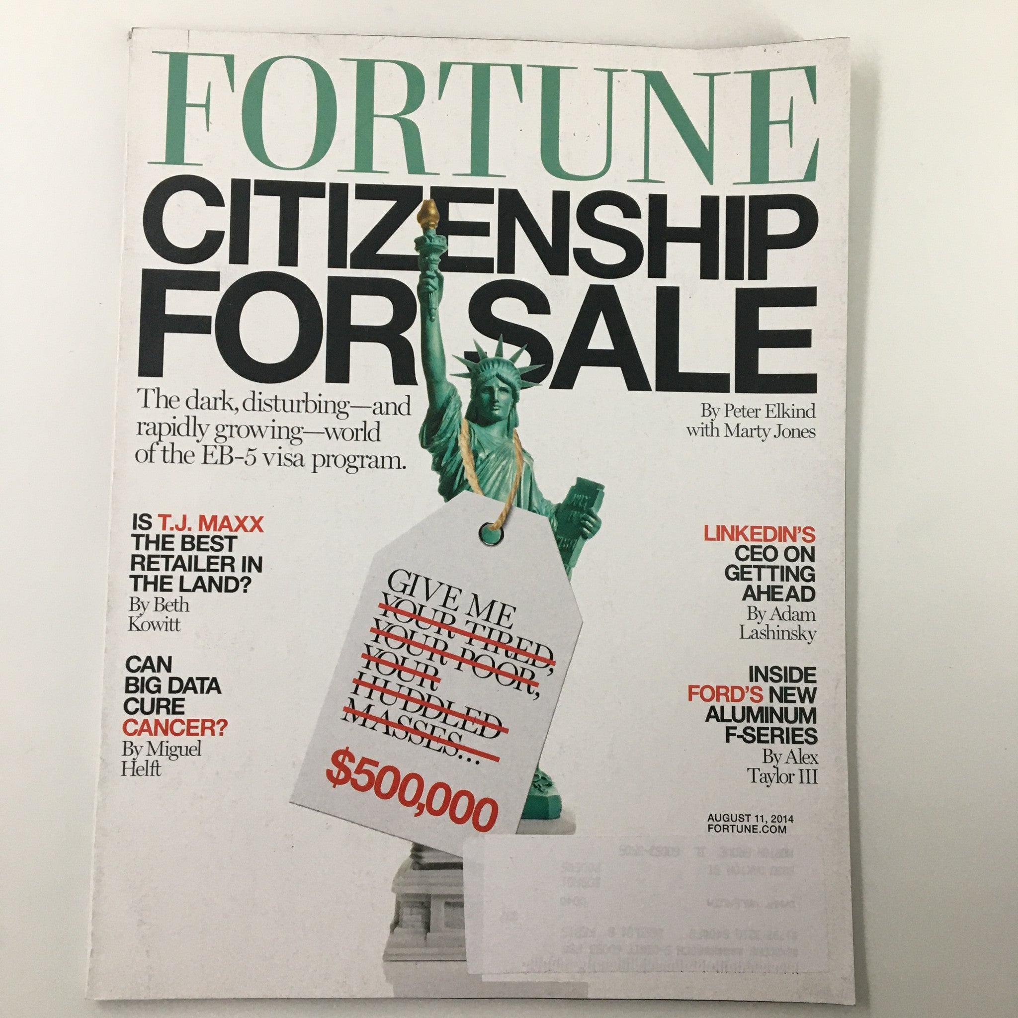 Fortune Magazine August 11 2014 World of the EB-5 Visa Program Citizenship