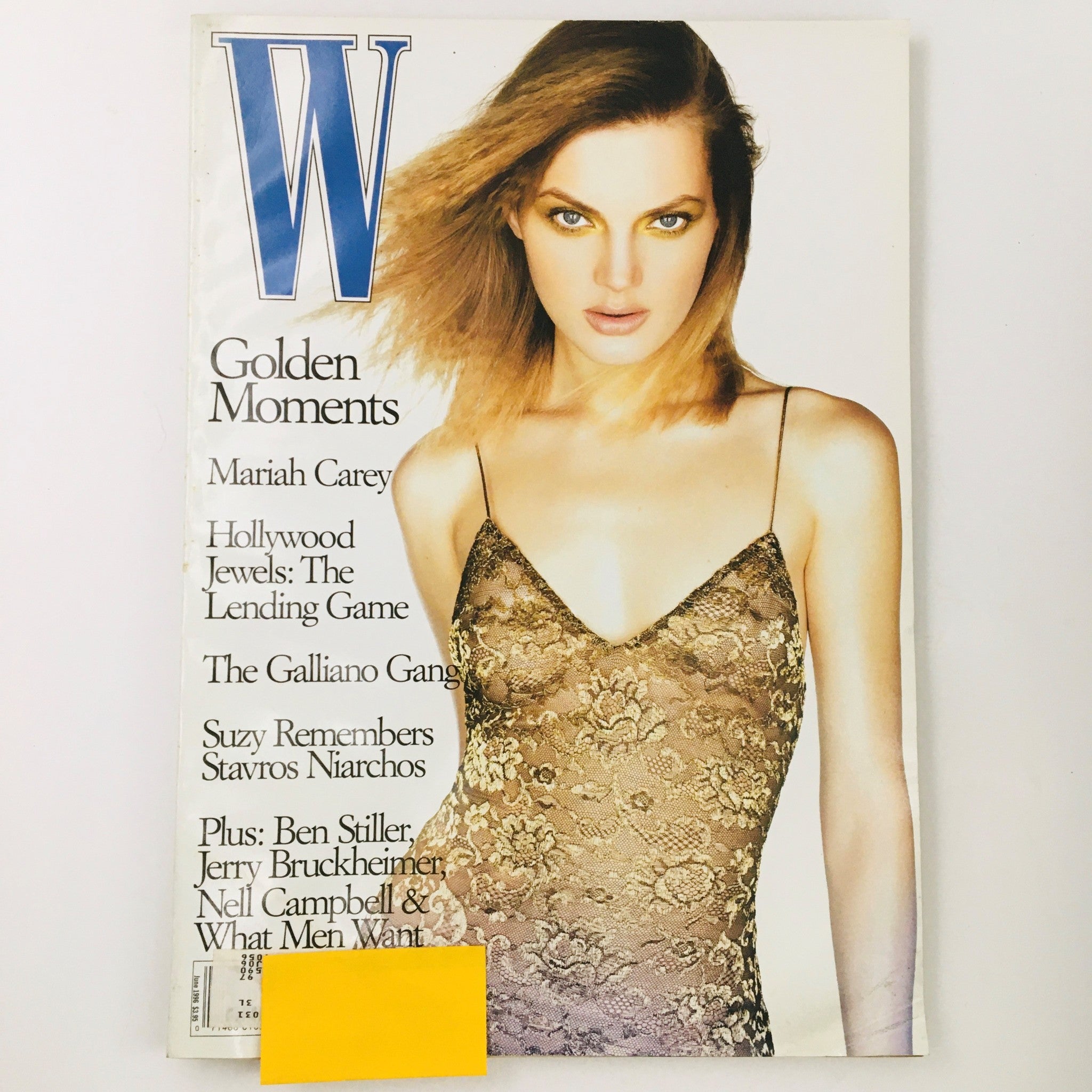 W Magazine June 1996 American Model Guinevere Van Seenus Plus Ben Stiller