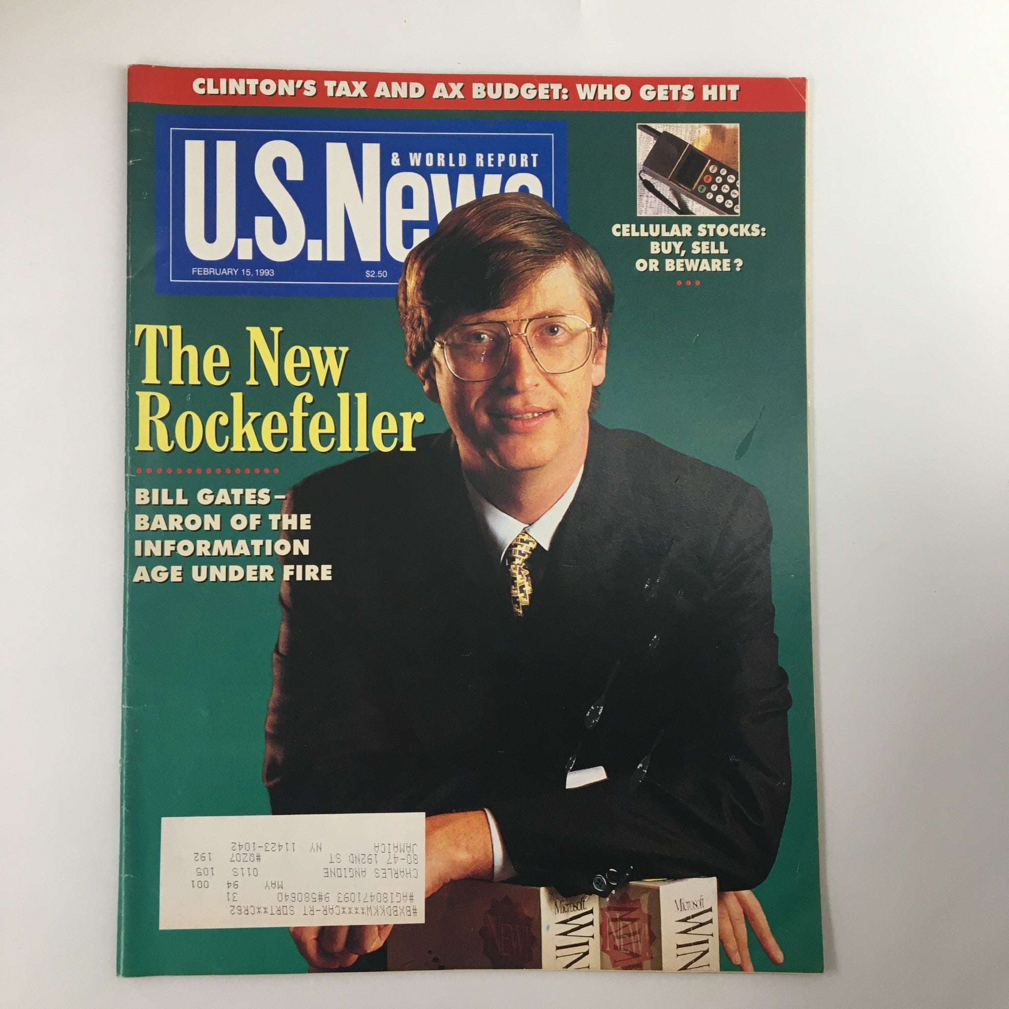 US News & World Report Magazine February 15 1993 Bill Gates Baron of Microsoft