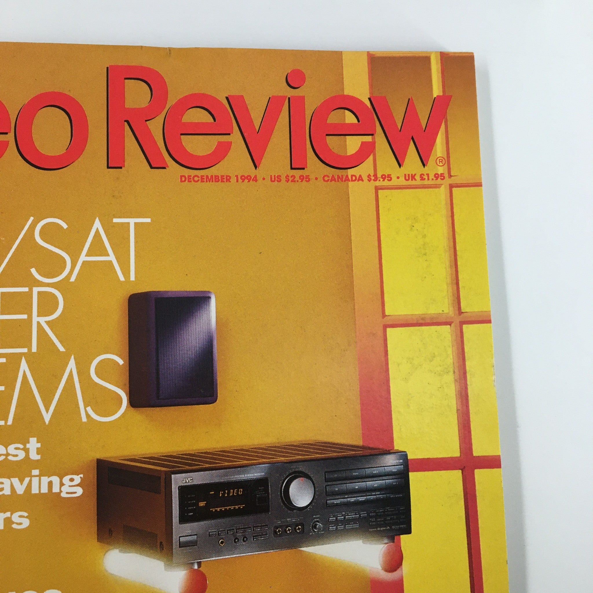 Stereo Review Magazine December 1994 The Latest In Space-Saving 3-Piecers