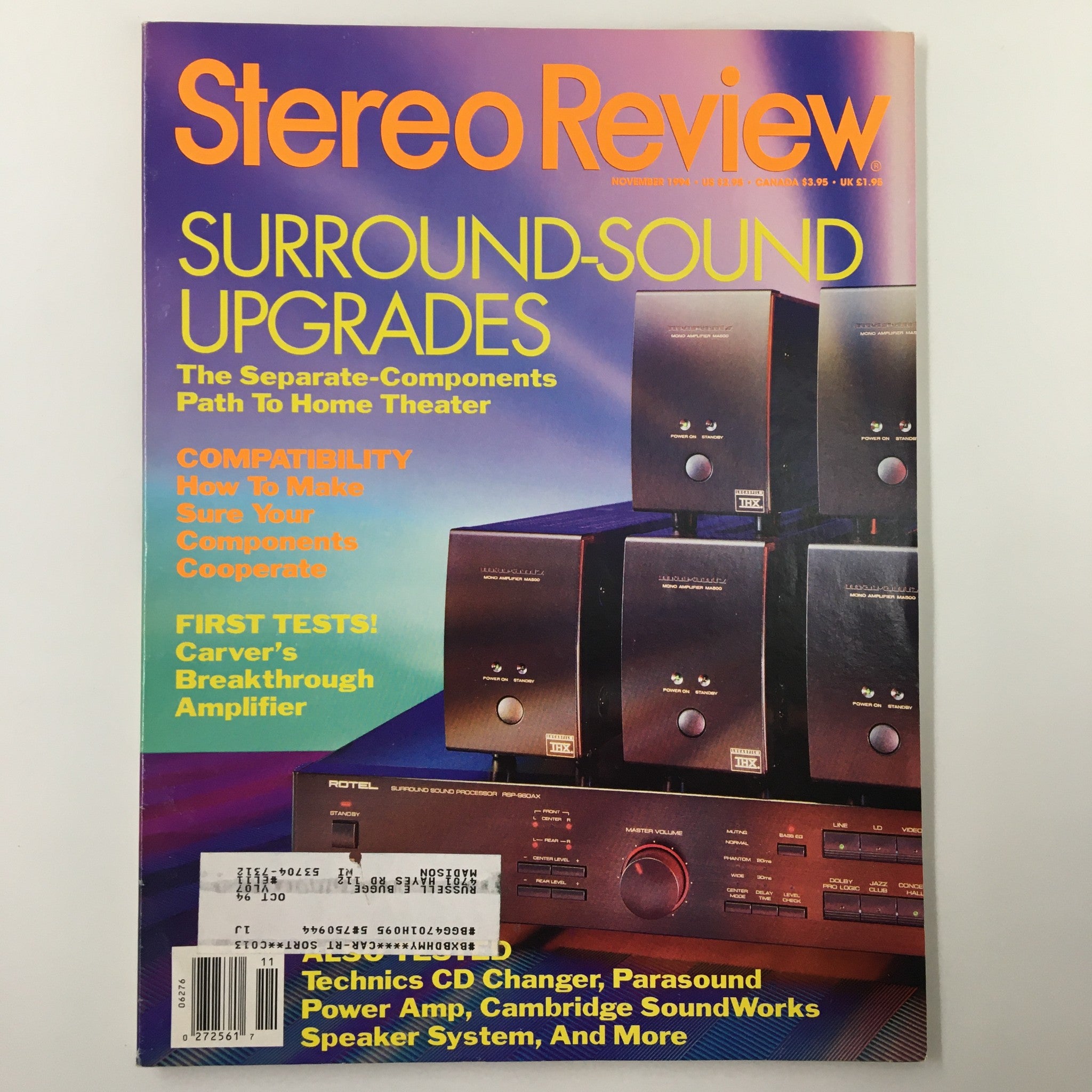 Stereo Review Magazine November 1994 How To Make Sure Your Components Cooperate