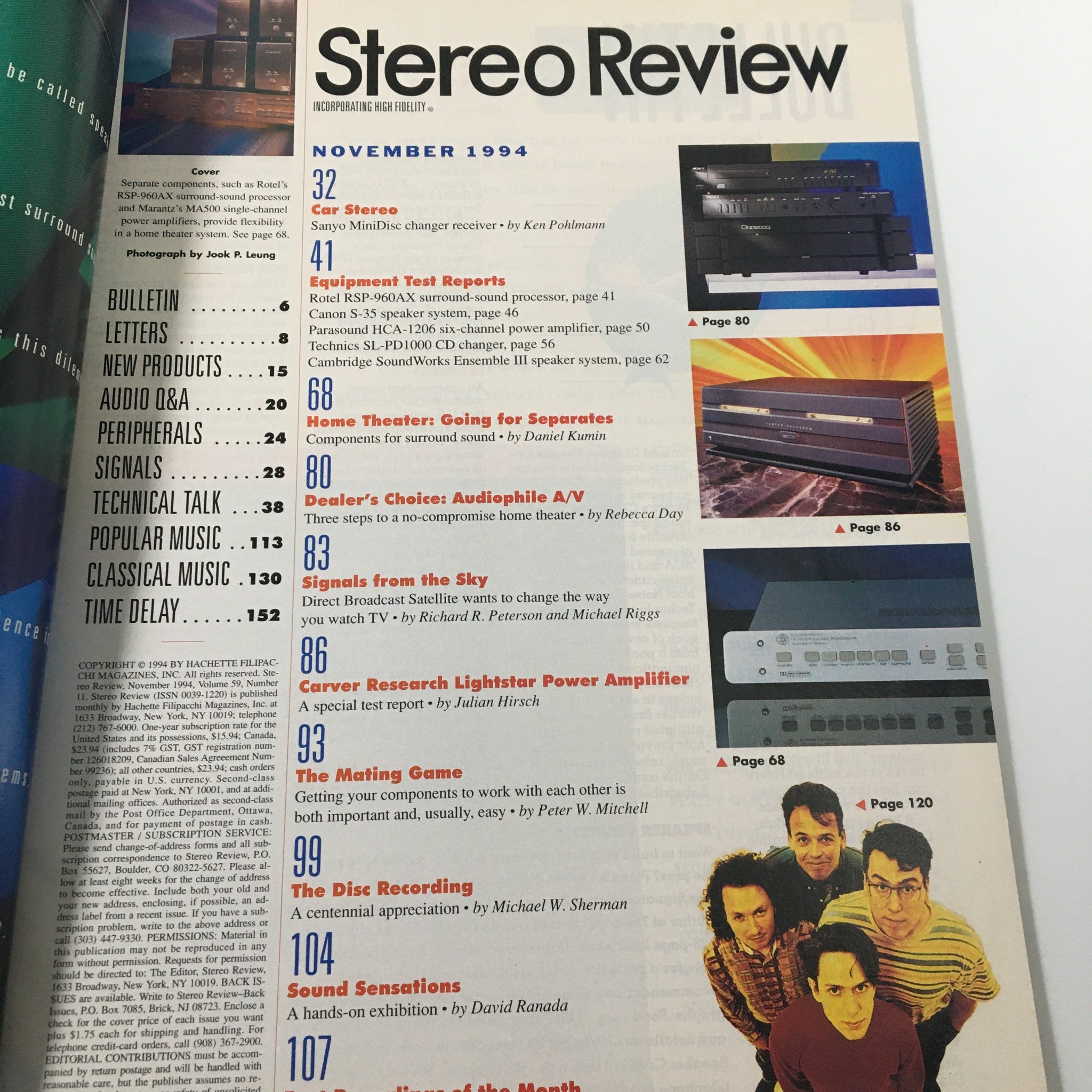 Stereo Review Magazine November 1994 How To Make Sure Your Components Cooperate