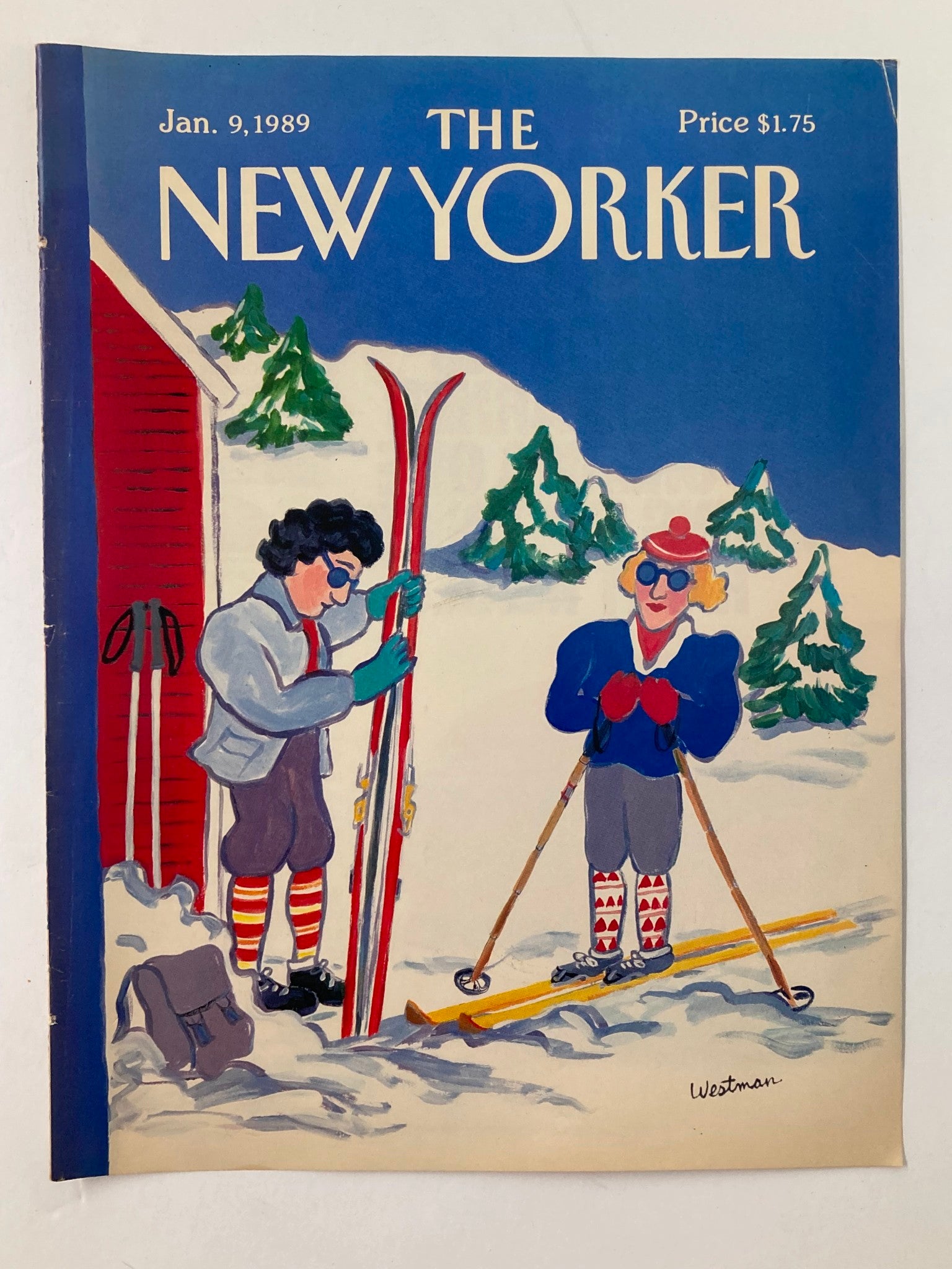 COVER ONLY The New Yorker January 9 1989 Couples by Barbara Westman No Label