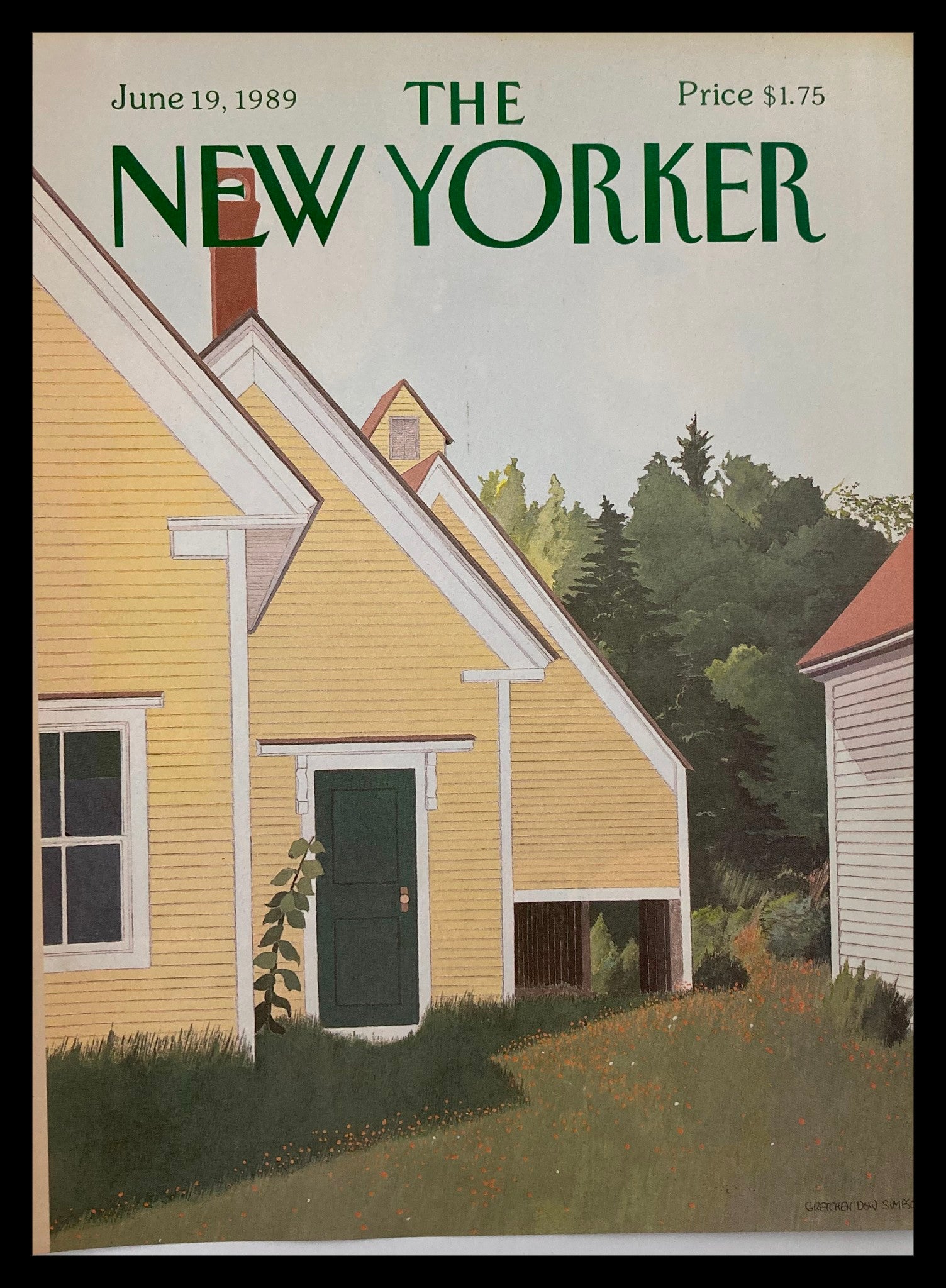 COVER ONLY The New Yorker June 19 1989 Neighborhood by Gretchen Simpson No Label