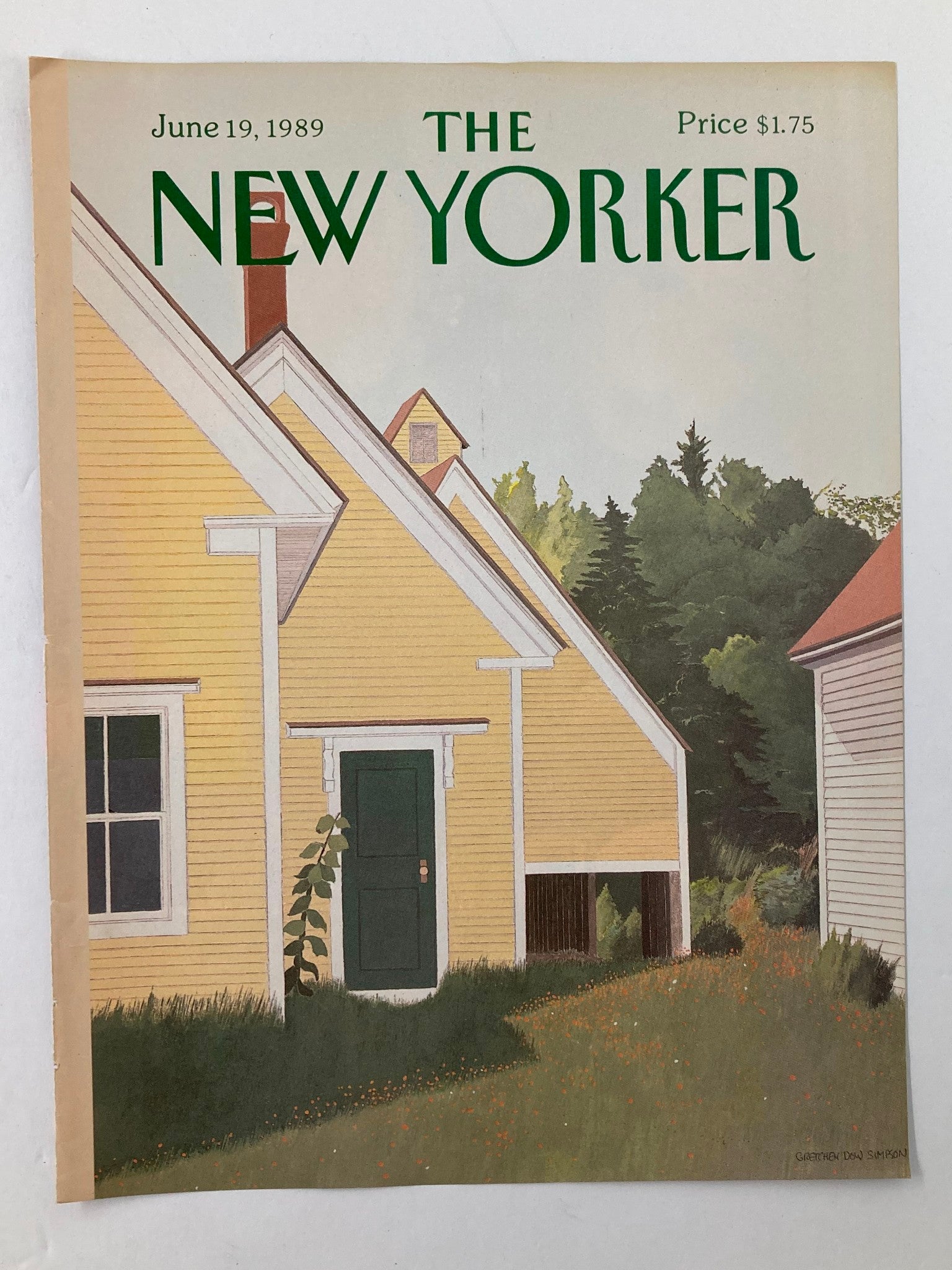 COVER ONLY The New Yorker June 19 1989 Neighborhood by Gretchen Simpson No Label