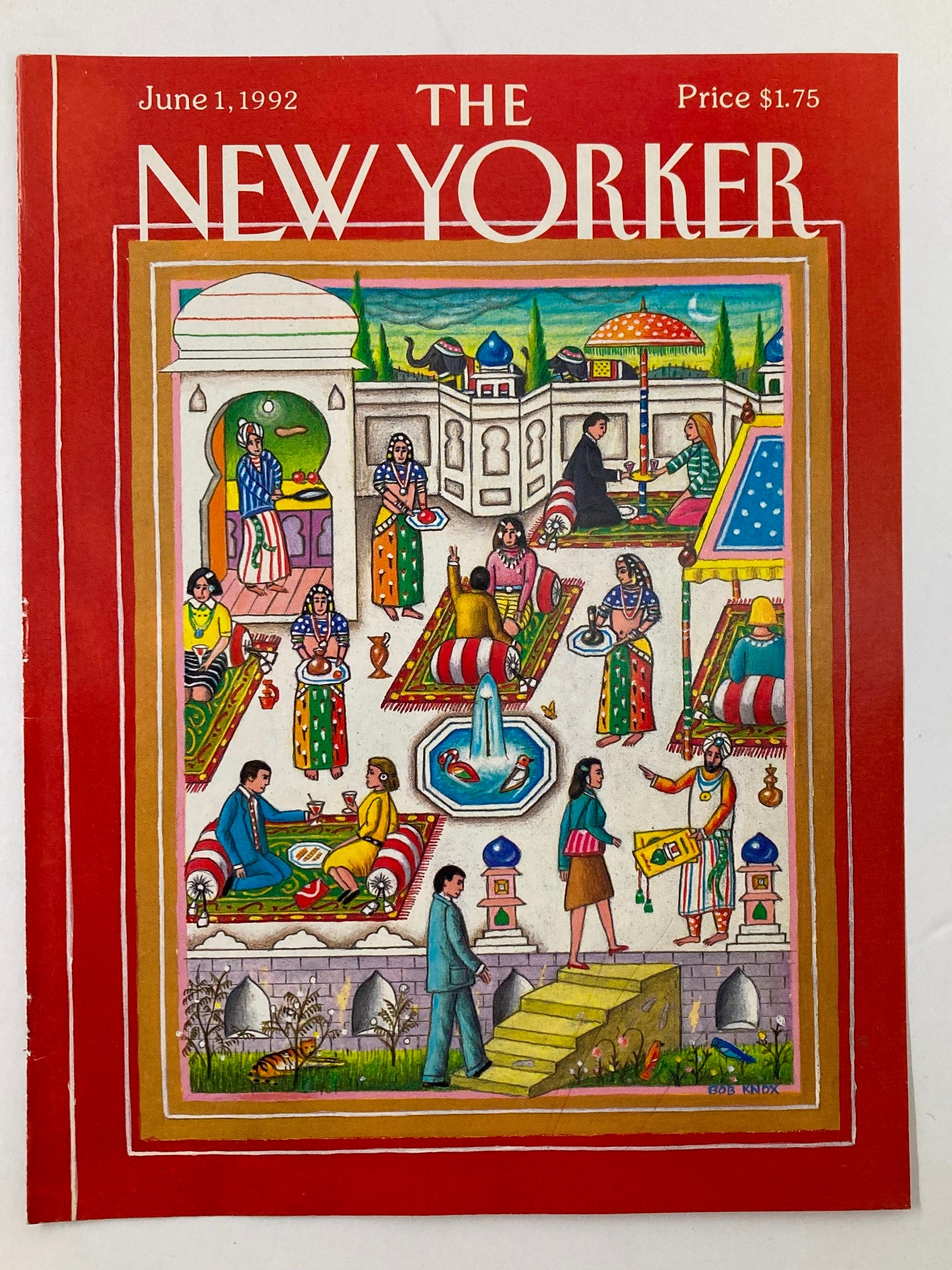 COVER ONLY The New Yorker June 1 1992 India Scene by Bob Knox No Label