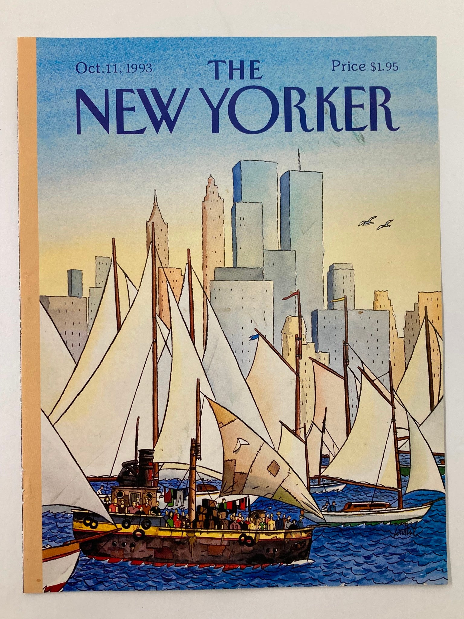 COVER ONLY The New Yorker October 11 1993 Back in the New World by Jack No Label