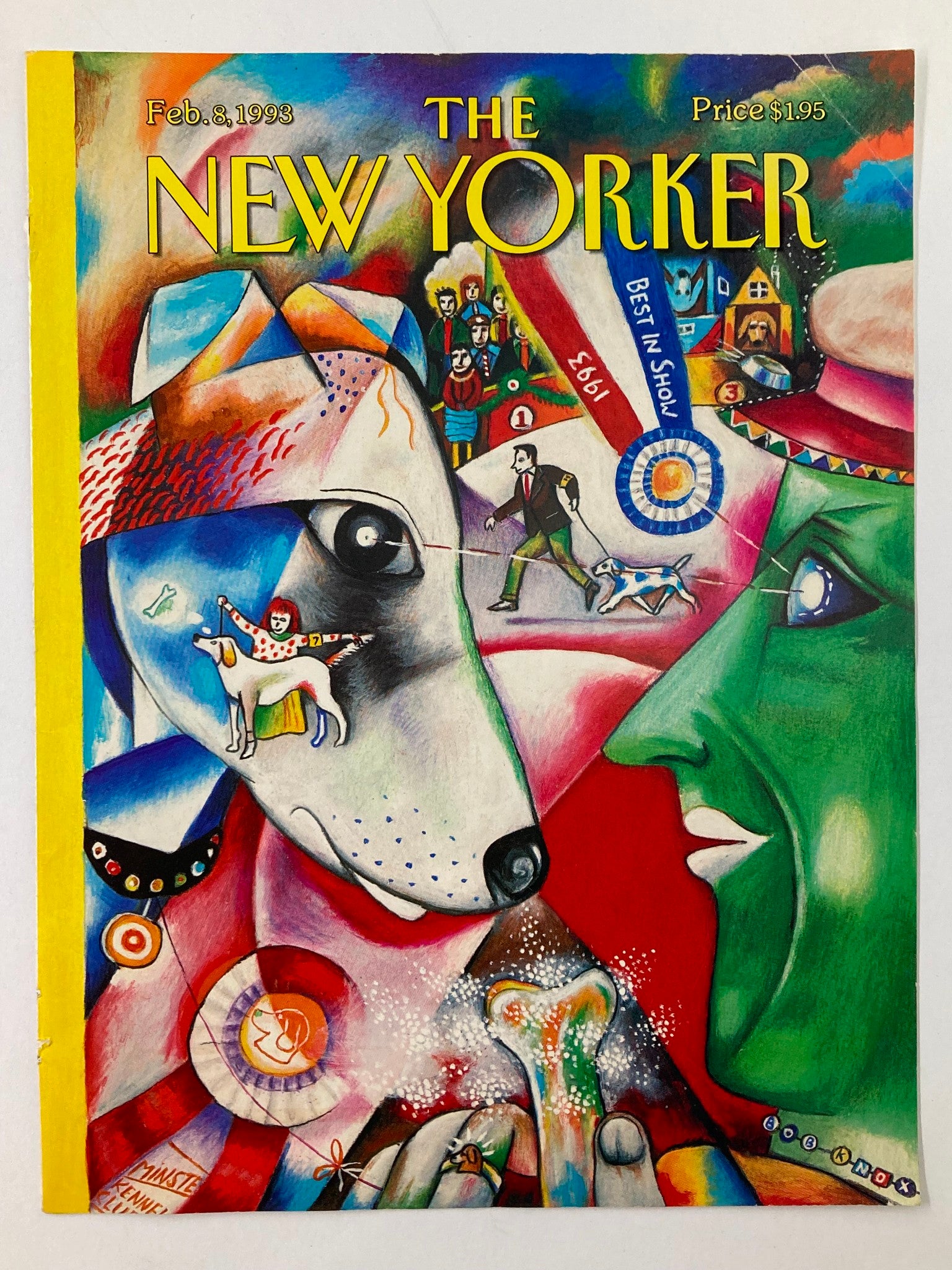 COVER ONLY The New Yorker February 8 1993 Best in Show Dogs by Bob Knox No Label