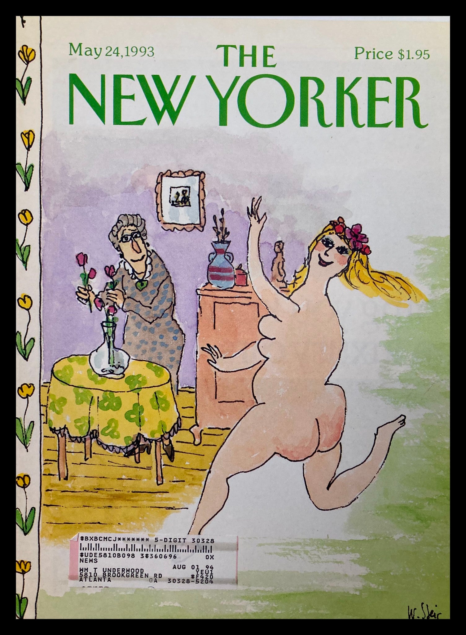 COVER ONLY The New Yorker May 24 1993 A la Recherchu du Printemps by Will Steig