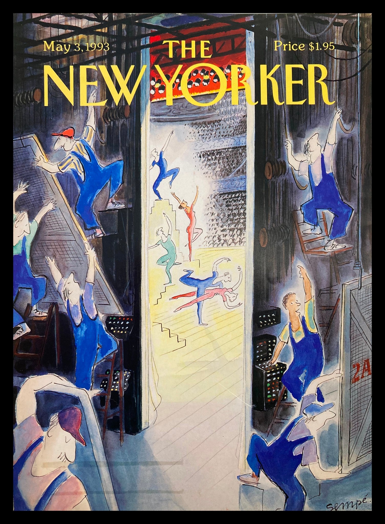 COVER ONLY The New Yorker May 3 1993 Ballet New Spring by Jean Jacques Sempe