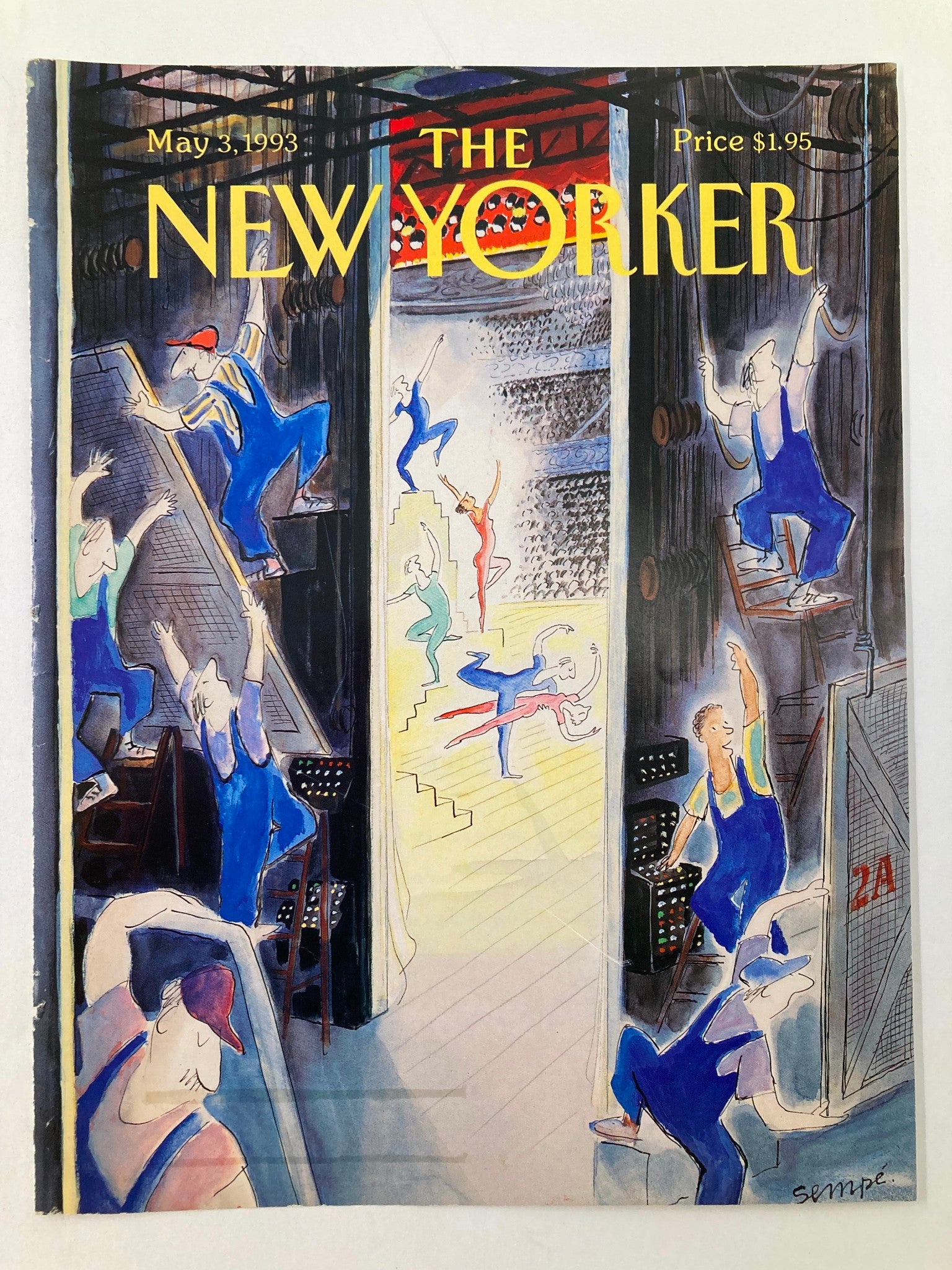 COVER ONLY The New Yorker May 3 1993 Ballet New Spring by Jean Jacques Sempe