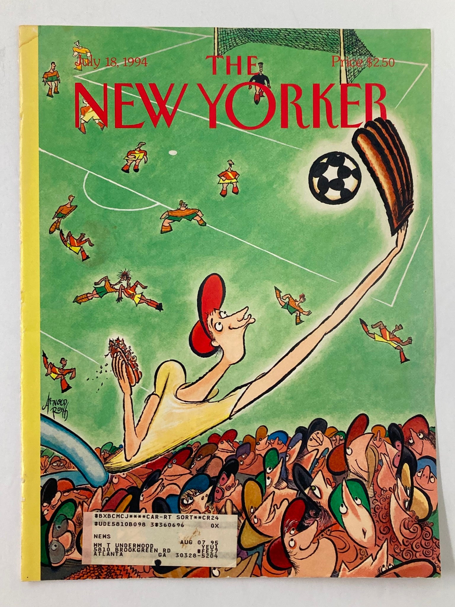 COVER ONLY The New Yorker July 18 1994 Homerun by Arnold Roth