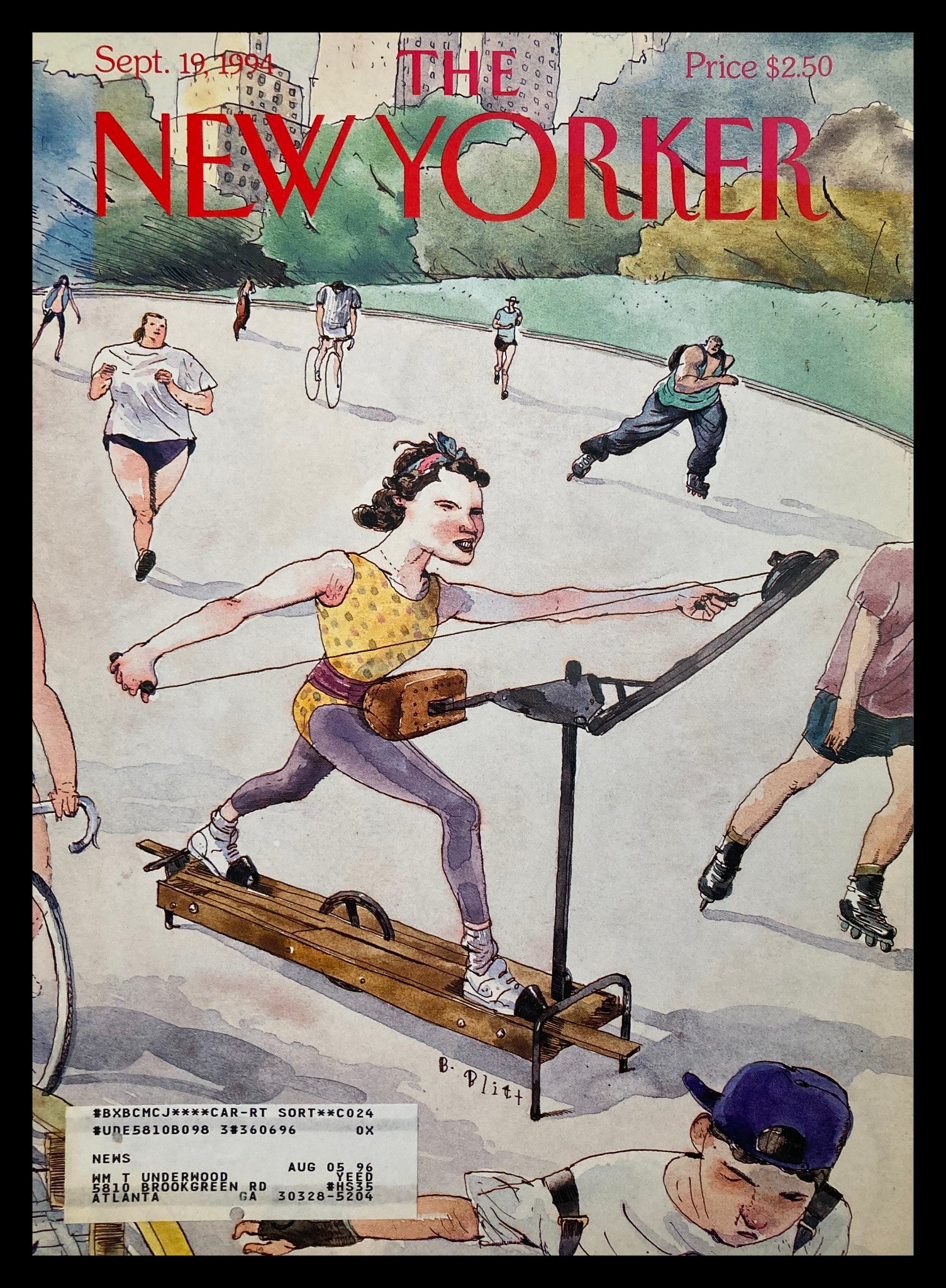 COVER ONLY The New Yorker September 19 1994 On Track by Barry Blitt