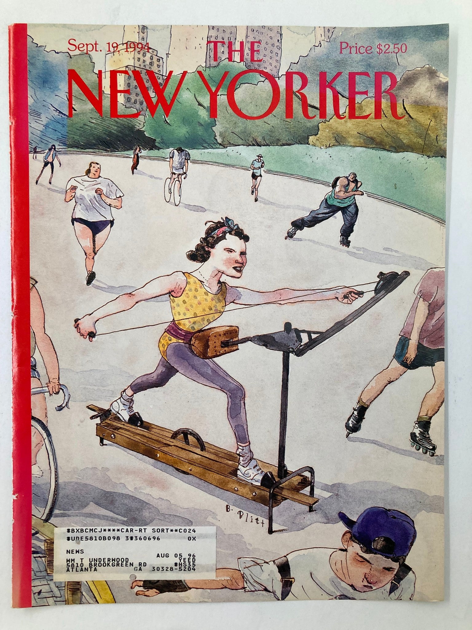 COVER ONLY The New Yorker September 19 1994 On Track by Barry Blitt