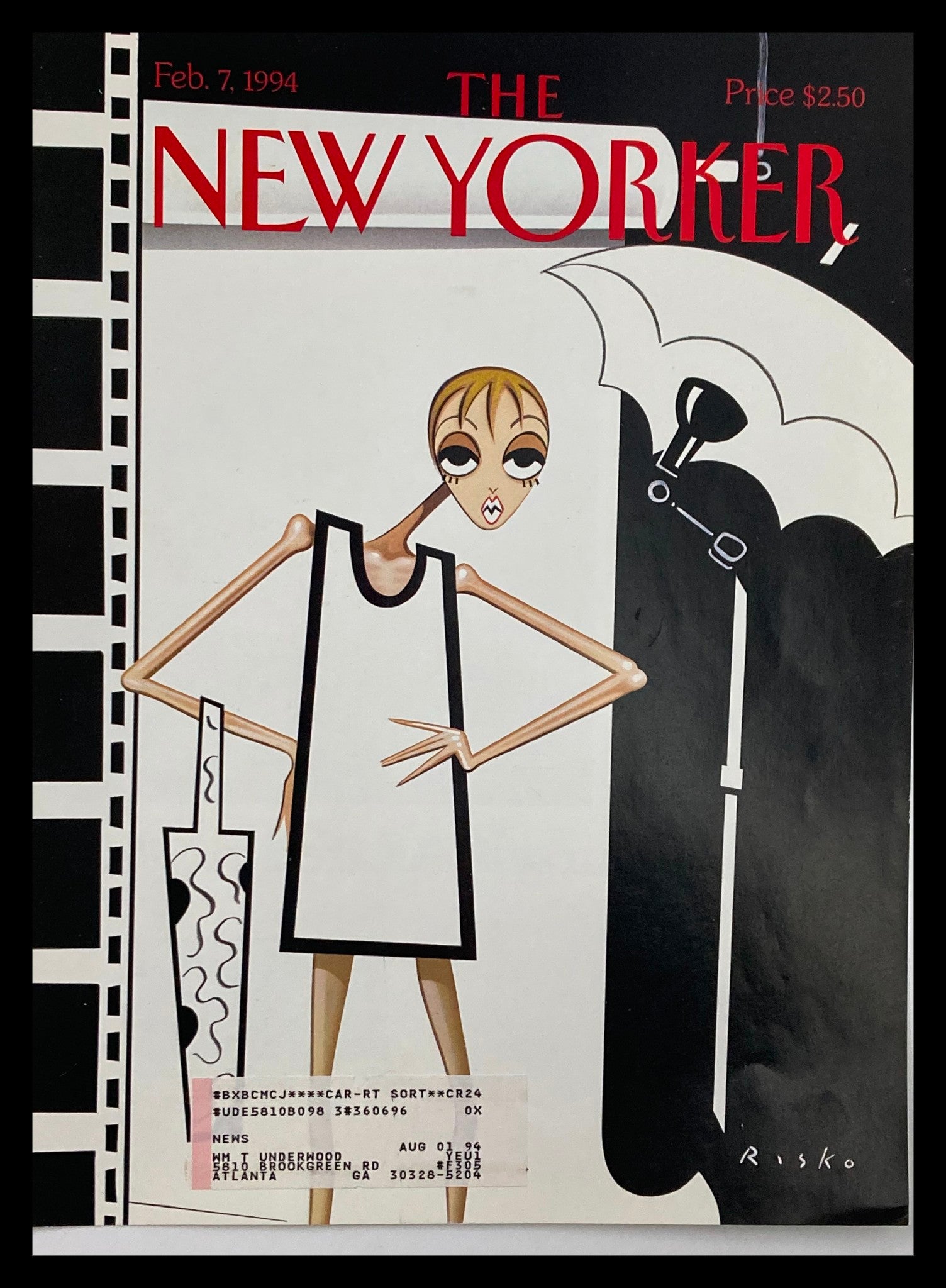 COVER ONLY The New Yorker February 7 1994 The Look by Robert Risko