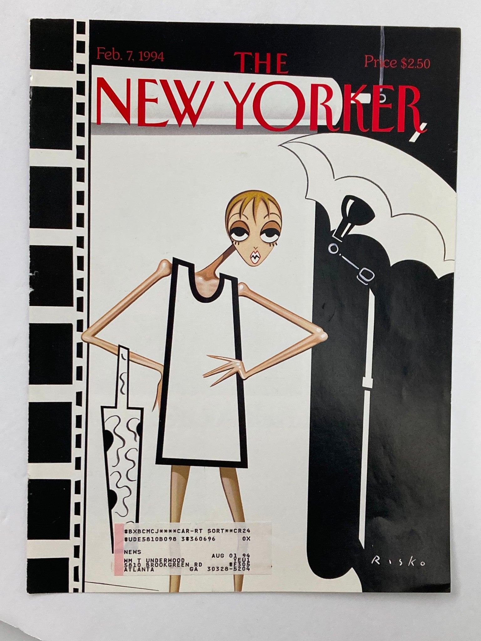 COVER ONLY The New Yorker February 7 1994 The Look by Robert Risko