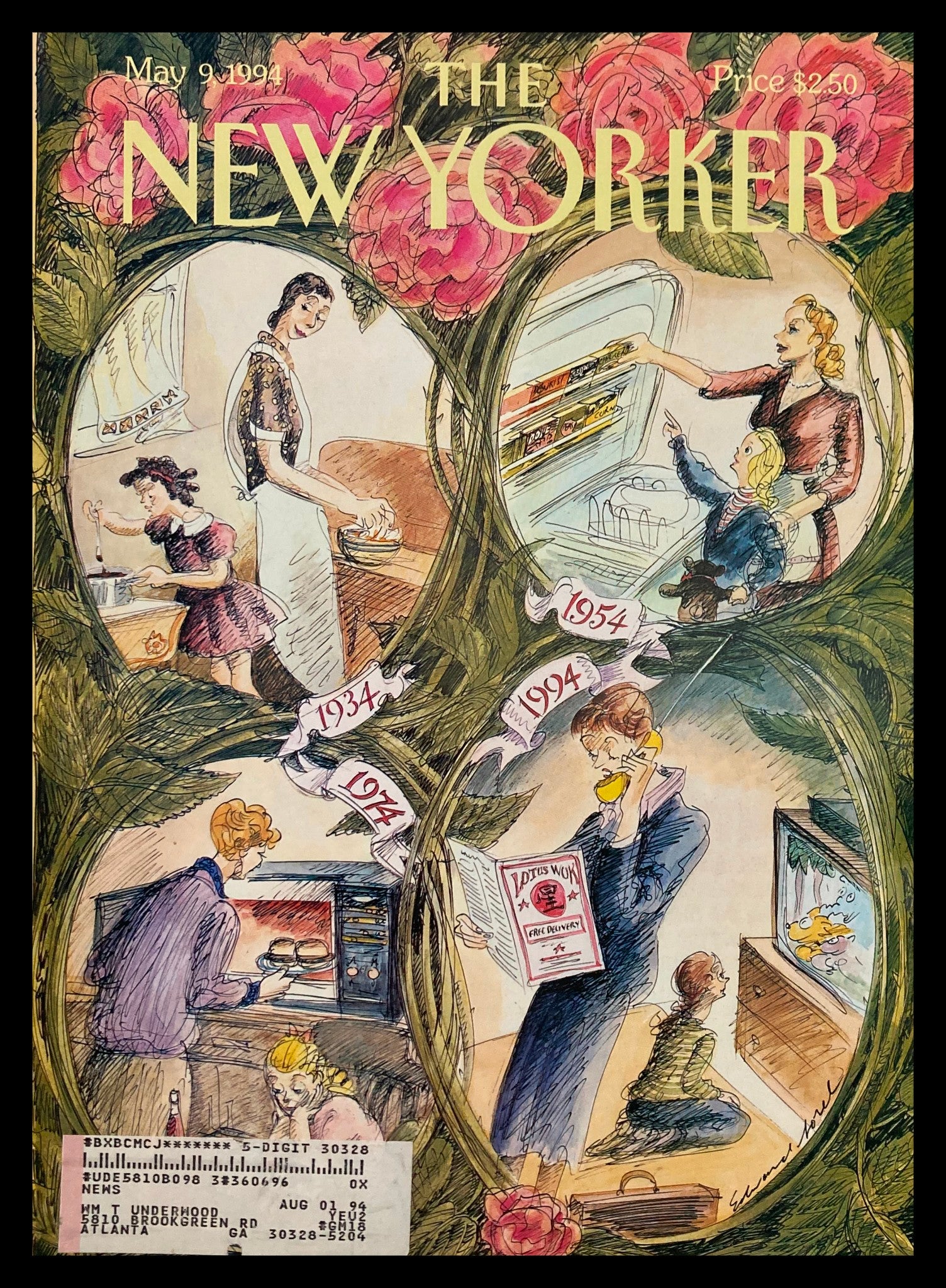 COVER ONLY The New Yorker May 9 1994 Moms by Edward Sorel