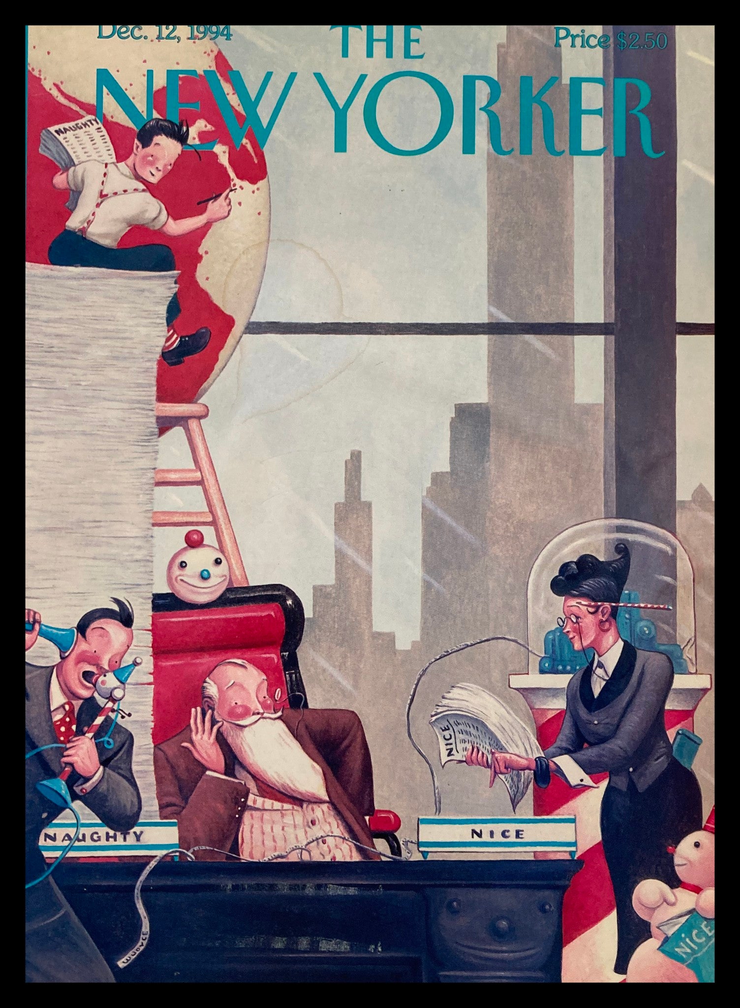 COVER ONLY The New Yorker December 12 1994 Santa Claus in Town William Joyce