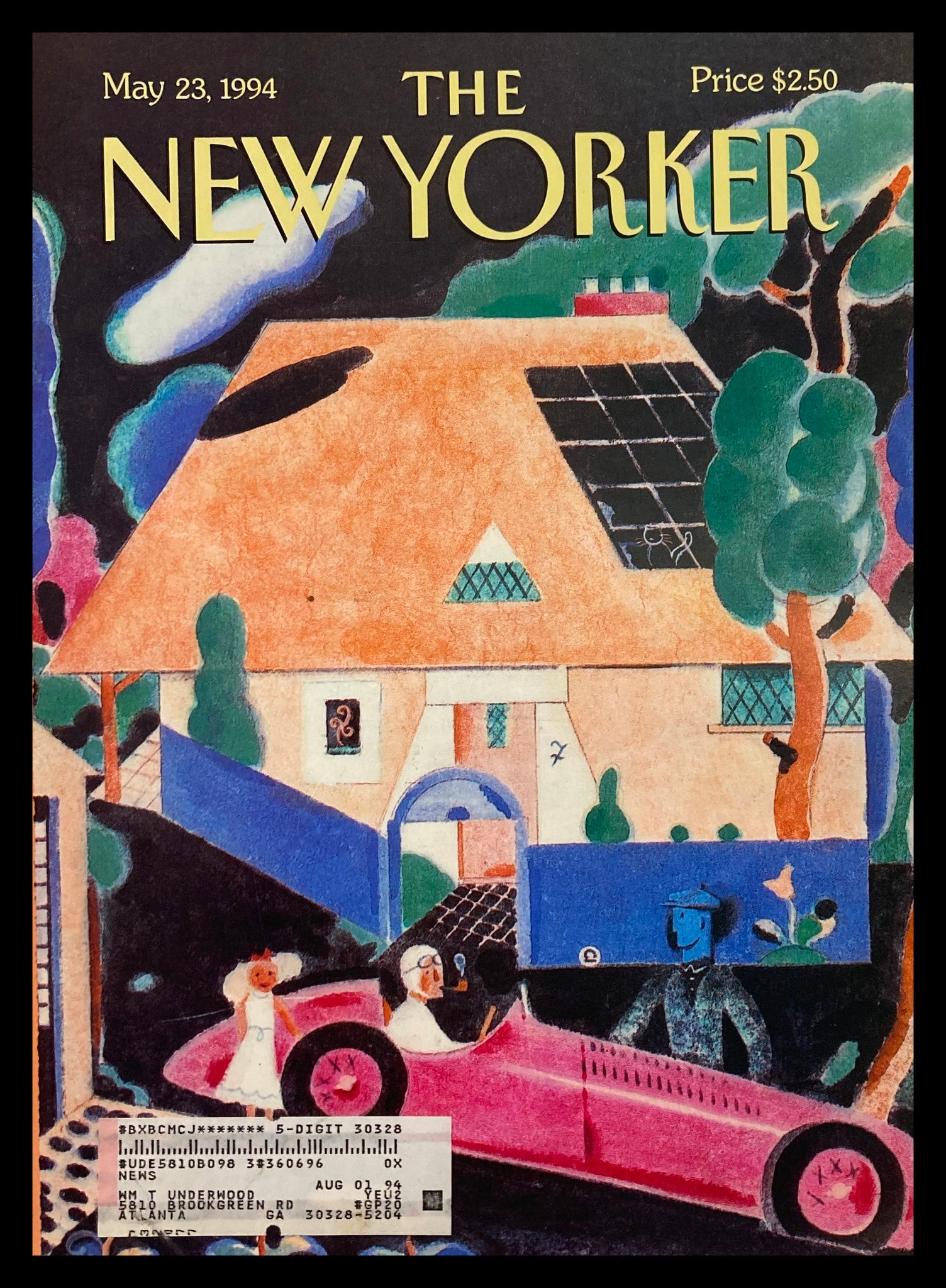 COVER ONLY The New Yorker May 23 1994 A Spin in the Country by Ever Muelen