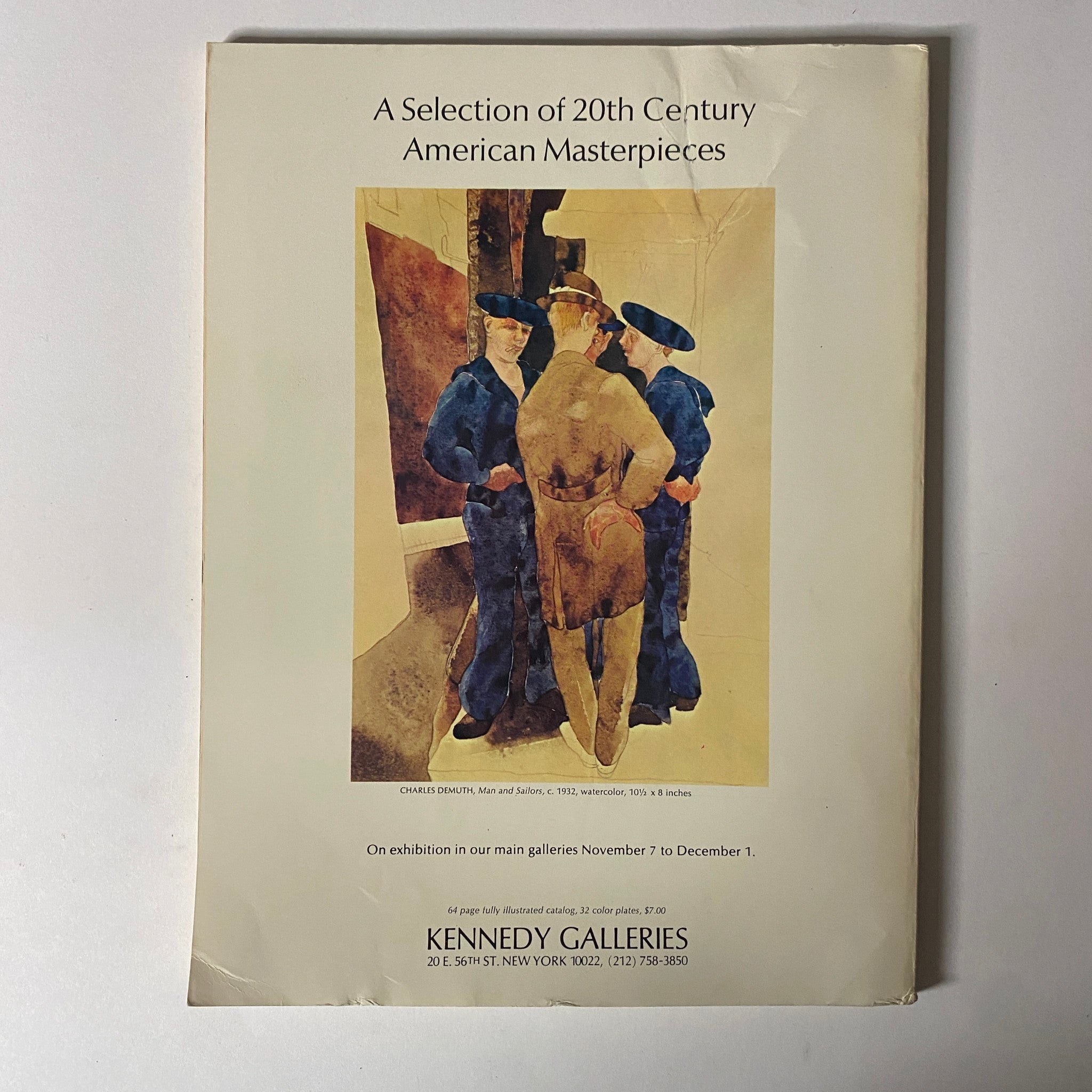 Advertisement from Art in America Magazine November 1973 for a gallery exhibition titled 'A Selection of 20th Century American Masterpieces.'