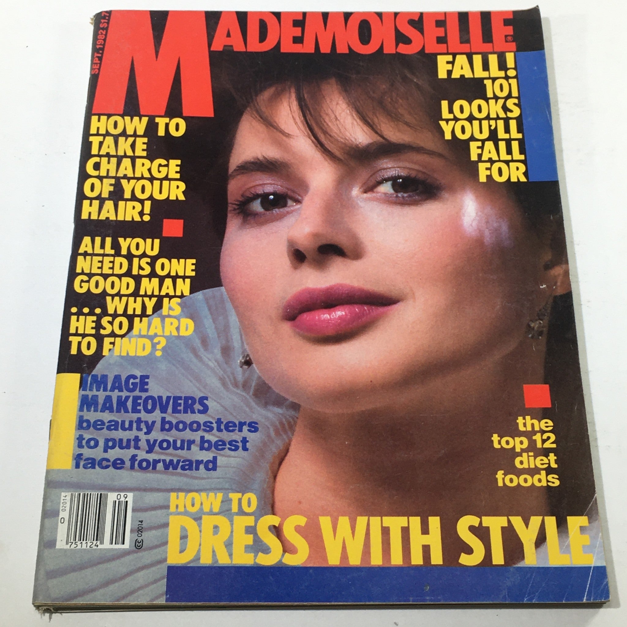 VTG Mademoiselle Magazine: September 1982 - Isabella Rossellini Cover No Label