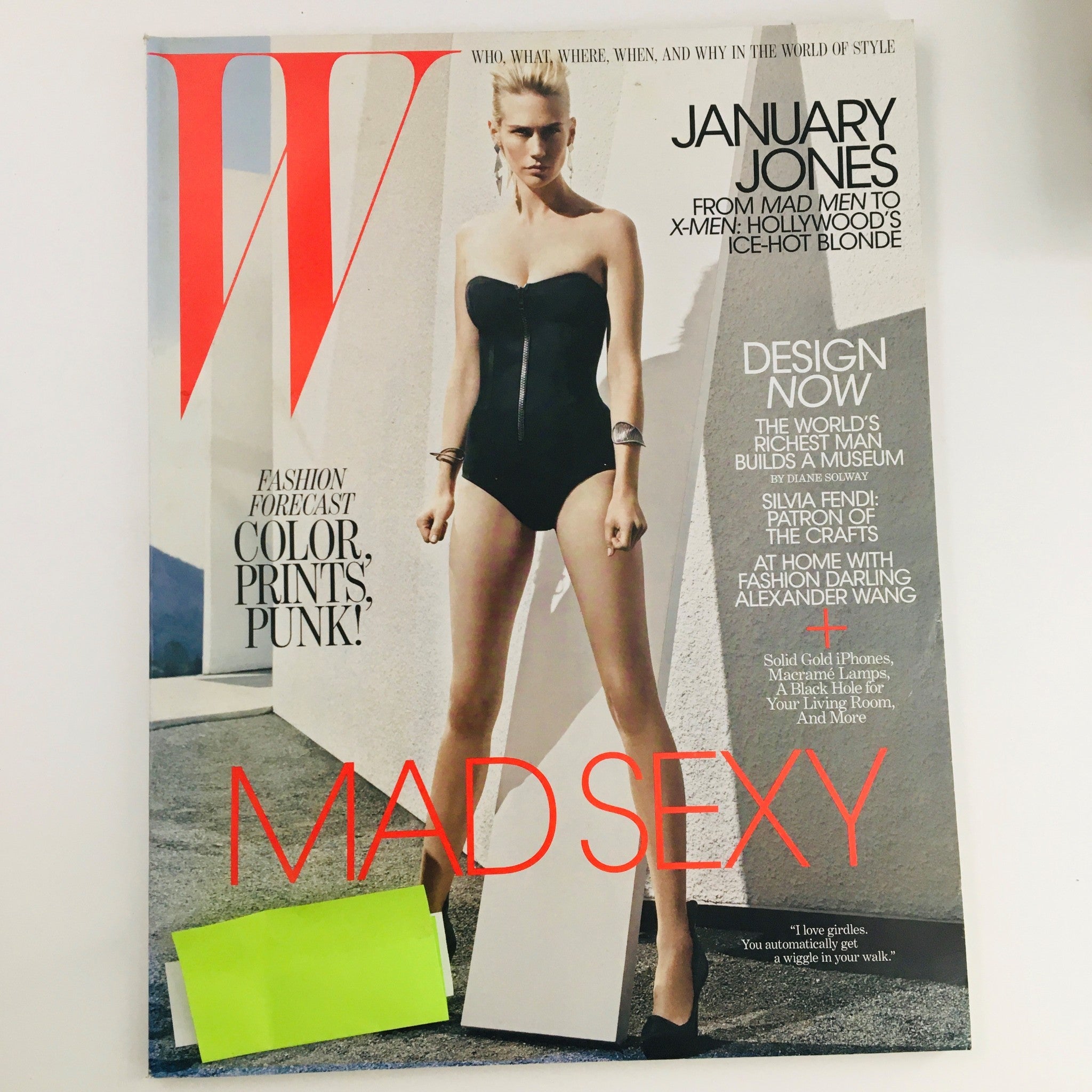 W Magazine May 2011 American Actress & Model January Jones in Mad Sexy, VG