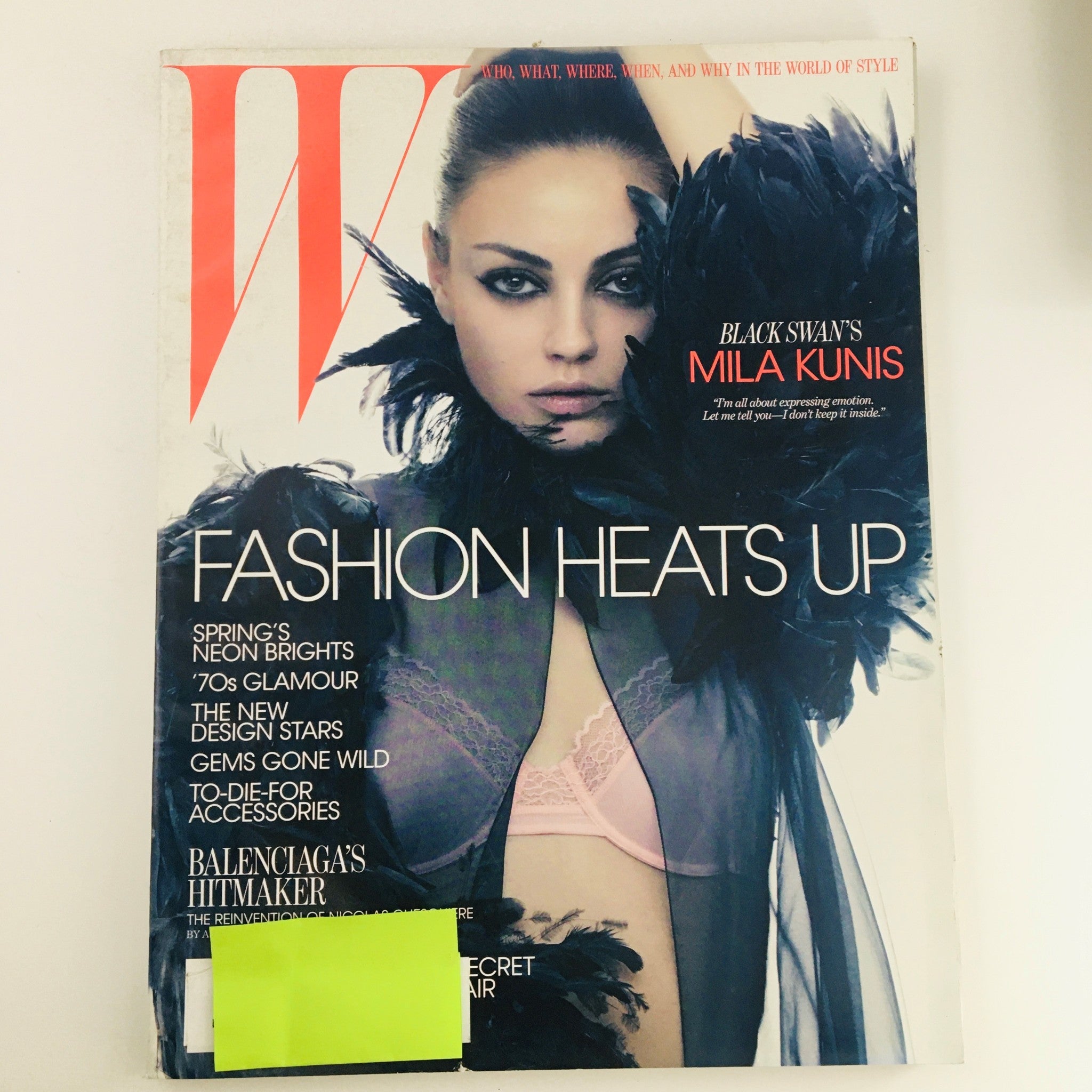 W Magazine March 2011 American Actress Mila Kunis in Fashion Heats Up, VG