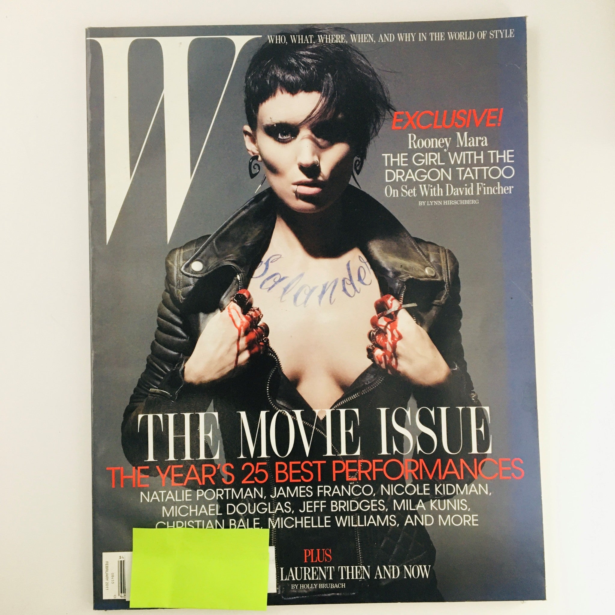 W Magazine February 2011 American Actress Rooney Mara in The Movie Issue, VG