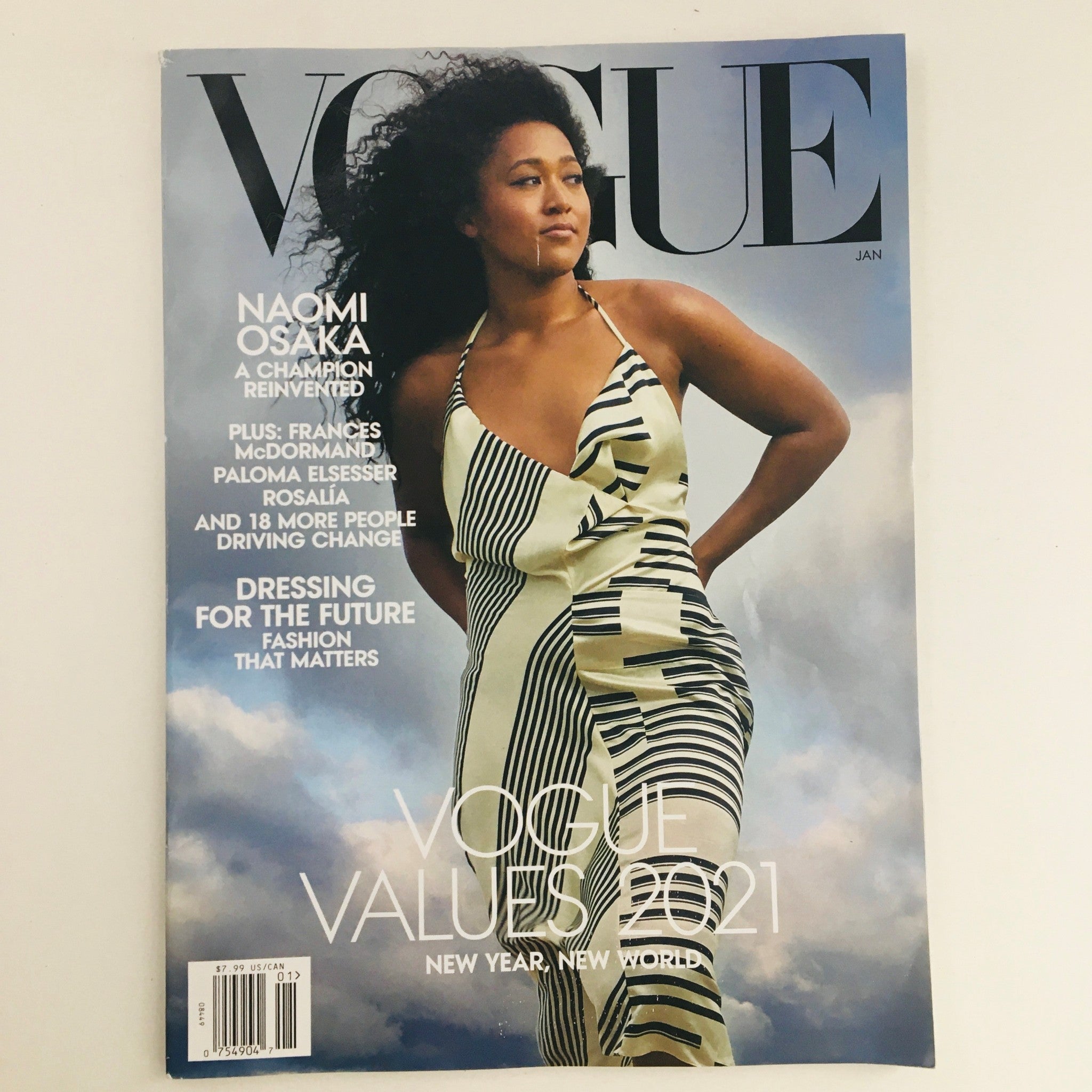 Vogue Magazine January 2021 Japanese Tennis Player Naomi Osaka, No Label