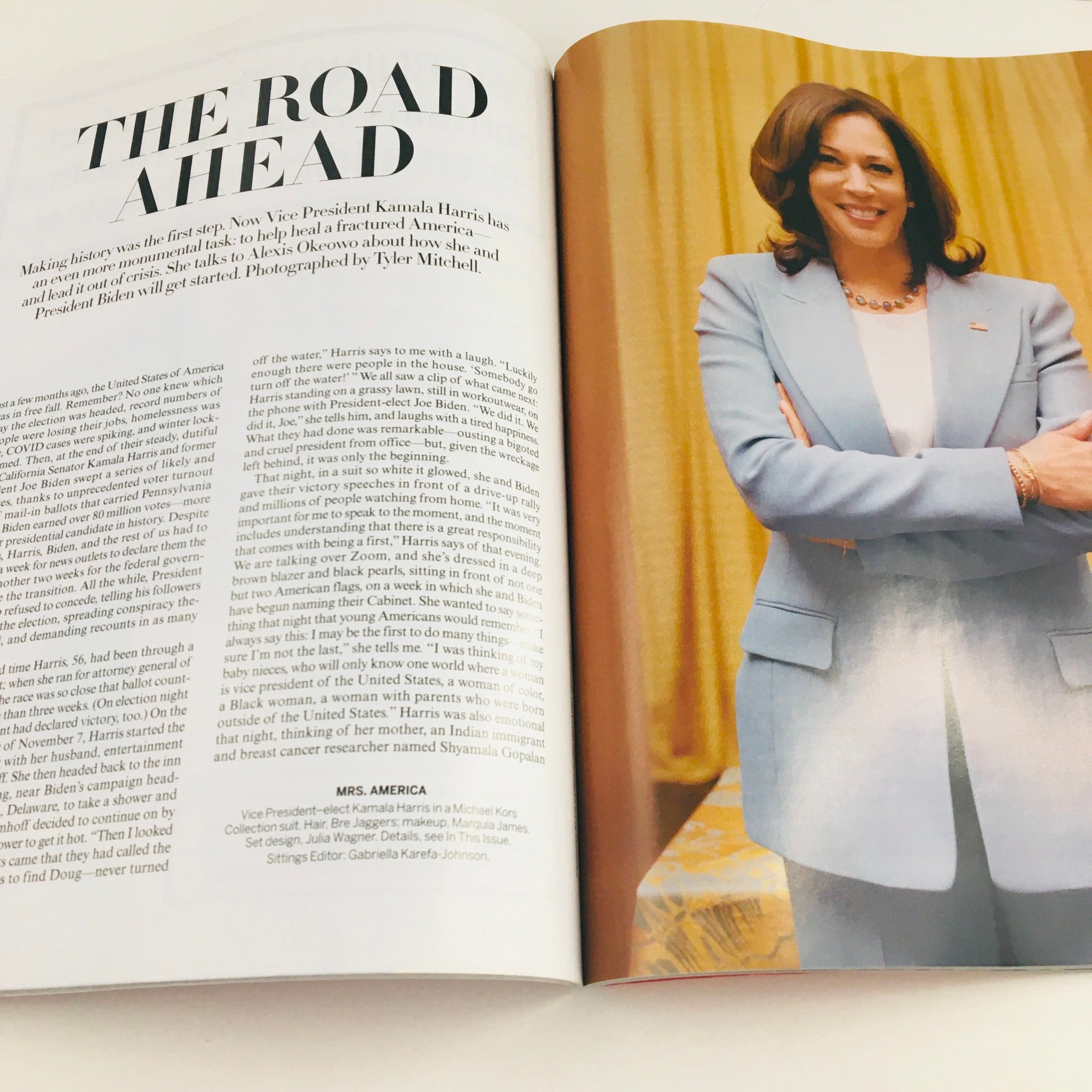 Vogue Magazine February 2021 Madam Vice President Kamala Harris, No Label VG