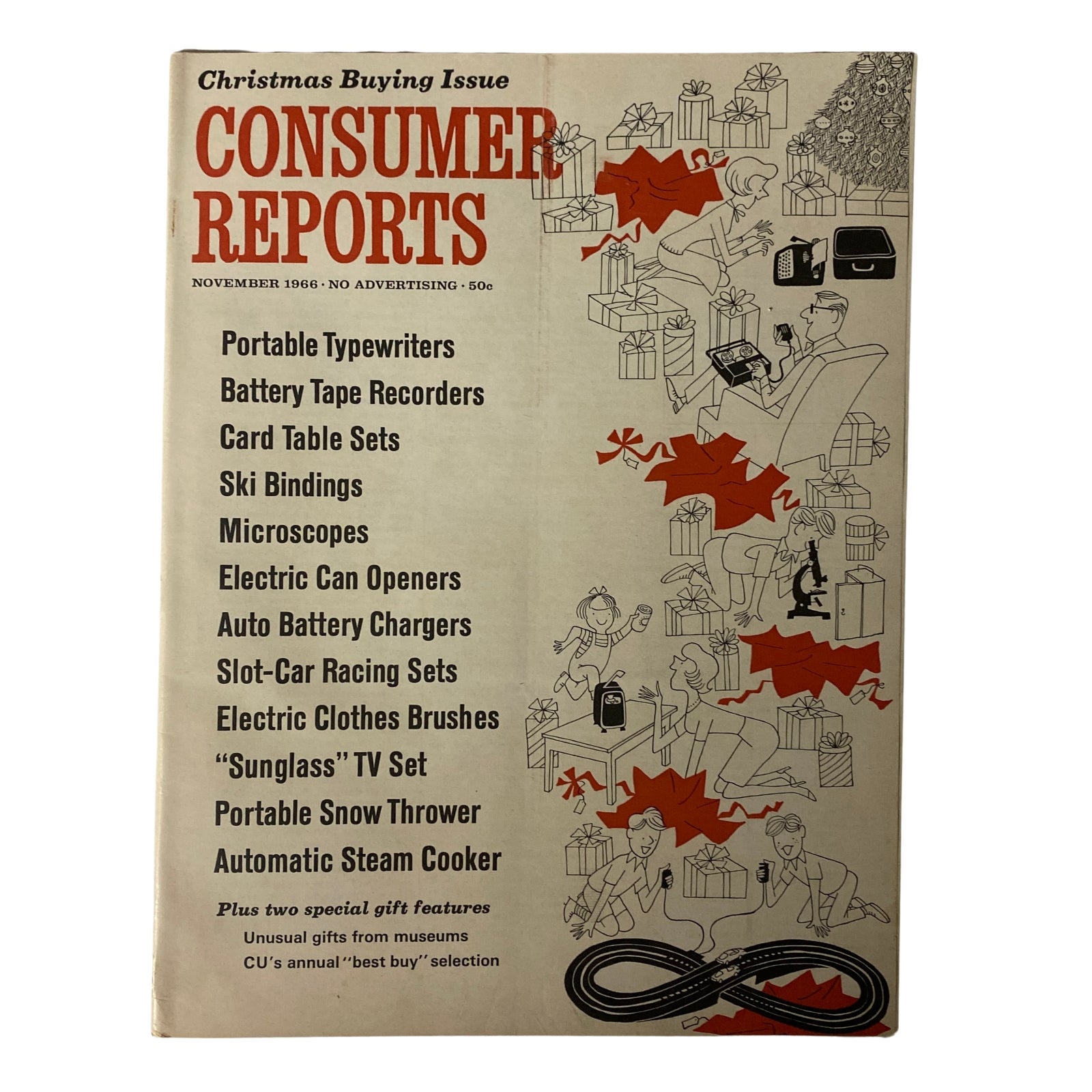 Consumer Reports Magazine November 1966 Christmas Buying Issue No Label